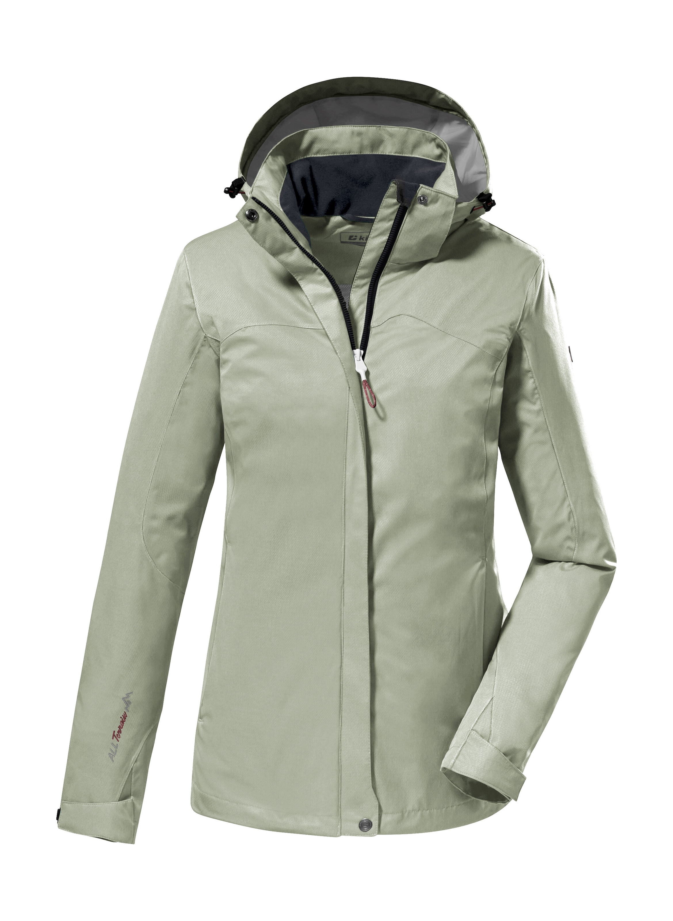 Killtec Funktionsjacke "KOS 133 WMN JCKT" Wasser- und winddichte Damenjacke mit abnehmbarer Kapuze