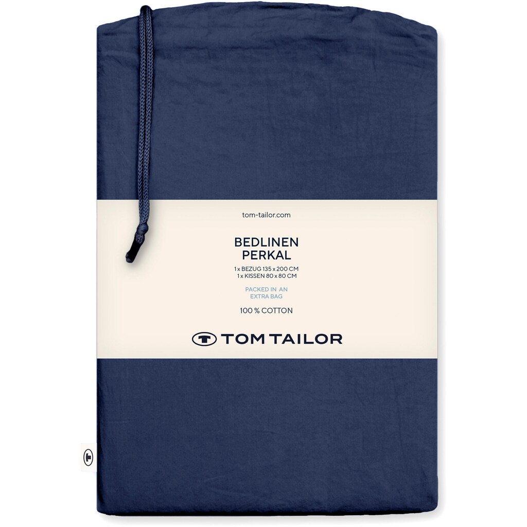 TOM TAILOR HOME Bettwäsche »Solid Colors«, (2 tlg.)