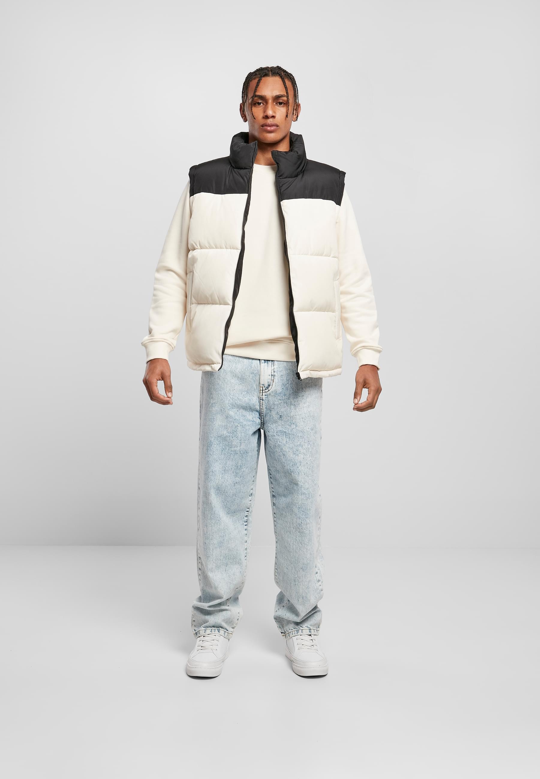 URBAN CLASSICS Jerseyweste »Urban Classics Herren Block Puffer Vest«, (1 tlg.)