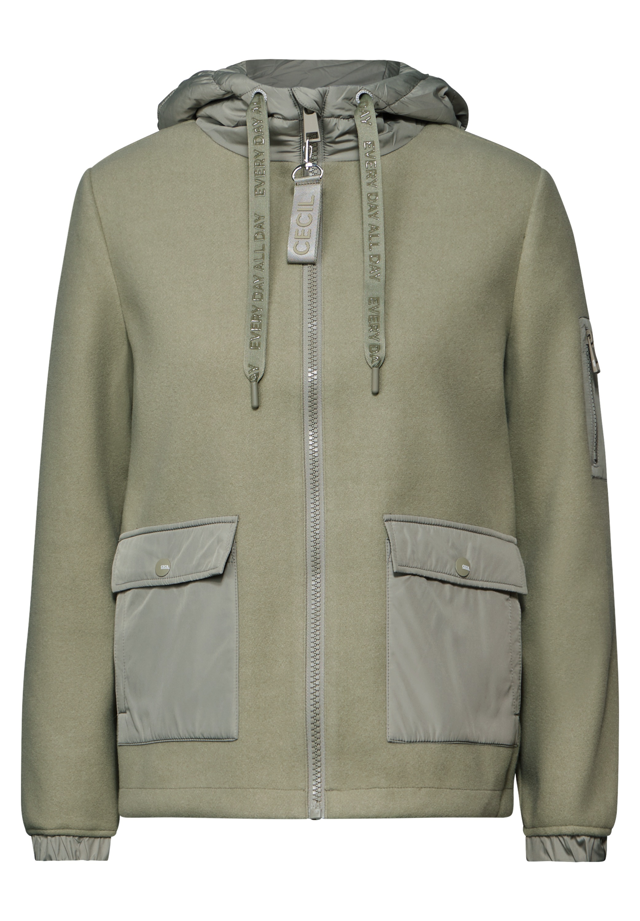 Cecil Fellimitatjacke, mit Kapuze, super weich