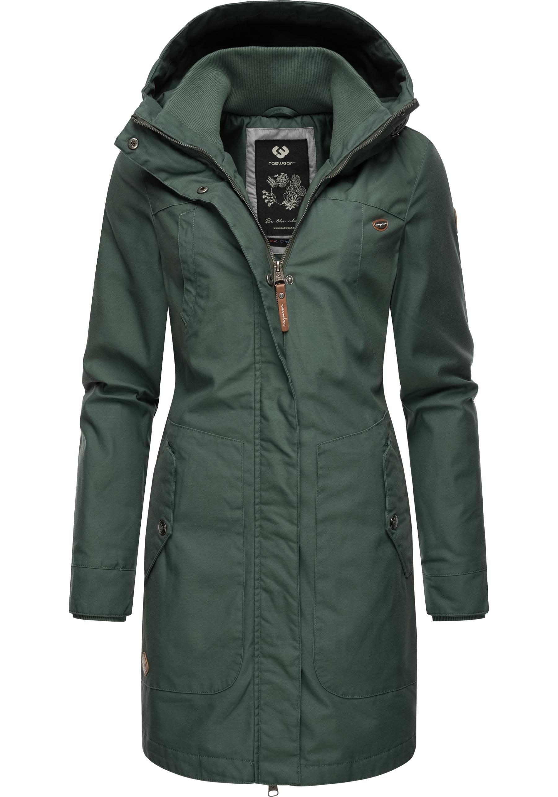 Ragwear Wintermantel "Jannisa", stylischer Damen Winterparka mit Kapuze