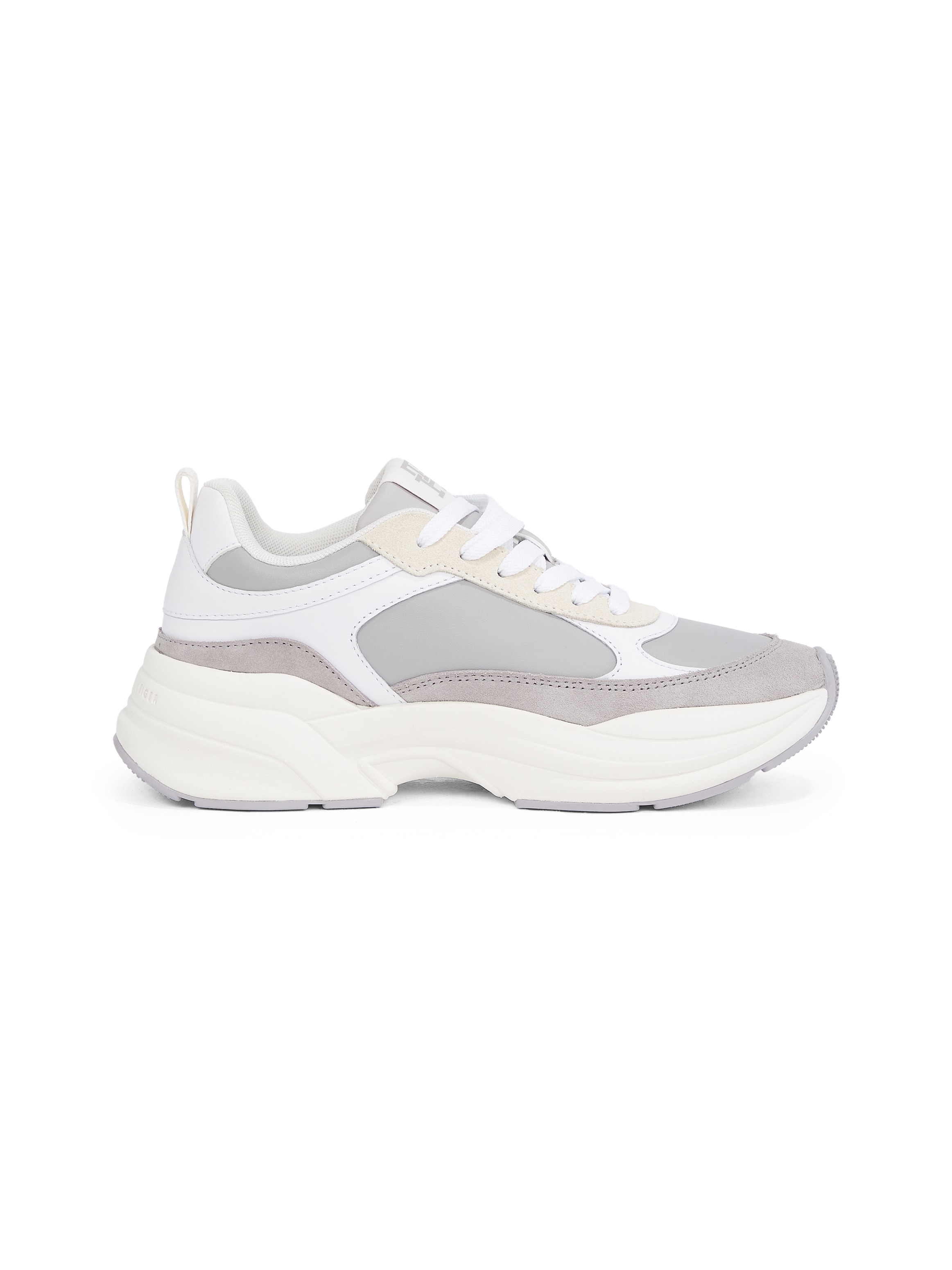 Tommy Hilfiger Plateausneaker »TH CHUNKY FEMININE RUNNER«, Freizeitschuh, Halbschuh, Schnürschuh mit TH-Logoemblem
