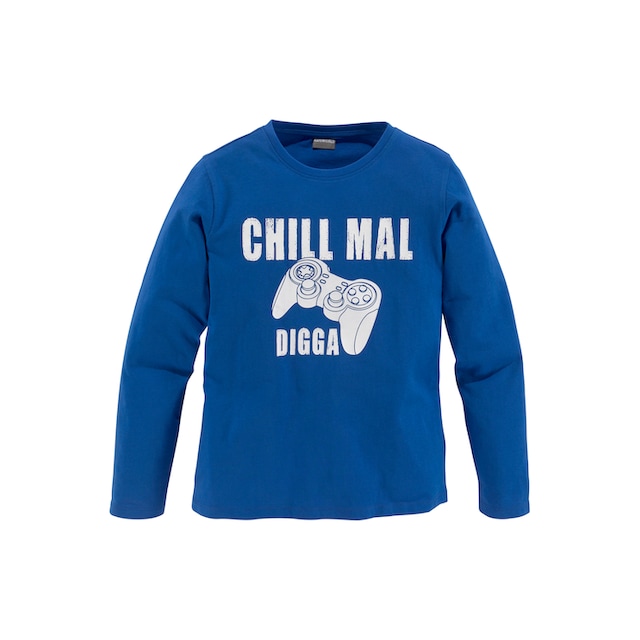 KIDSWORLD Langarmshirt »CHILL MAL...«, Spruch bestellen | BAUR