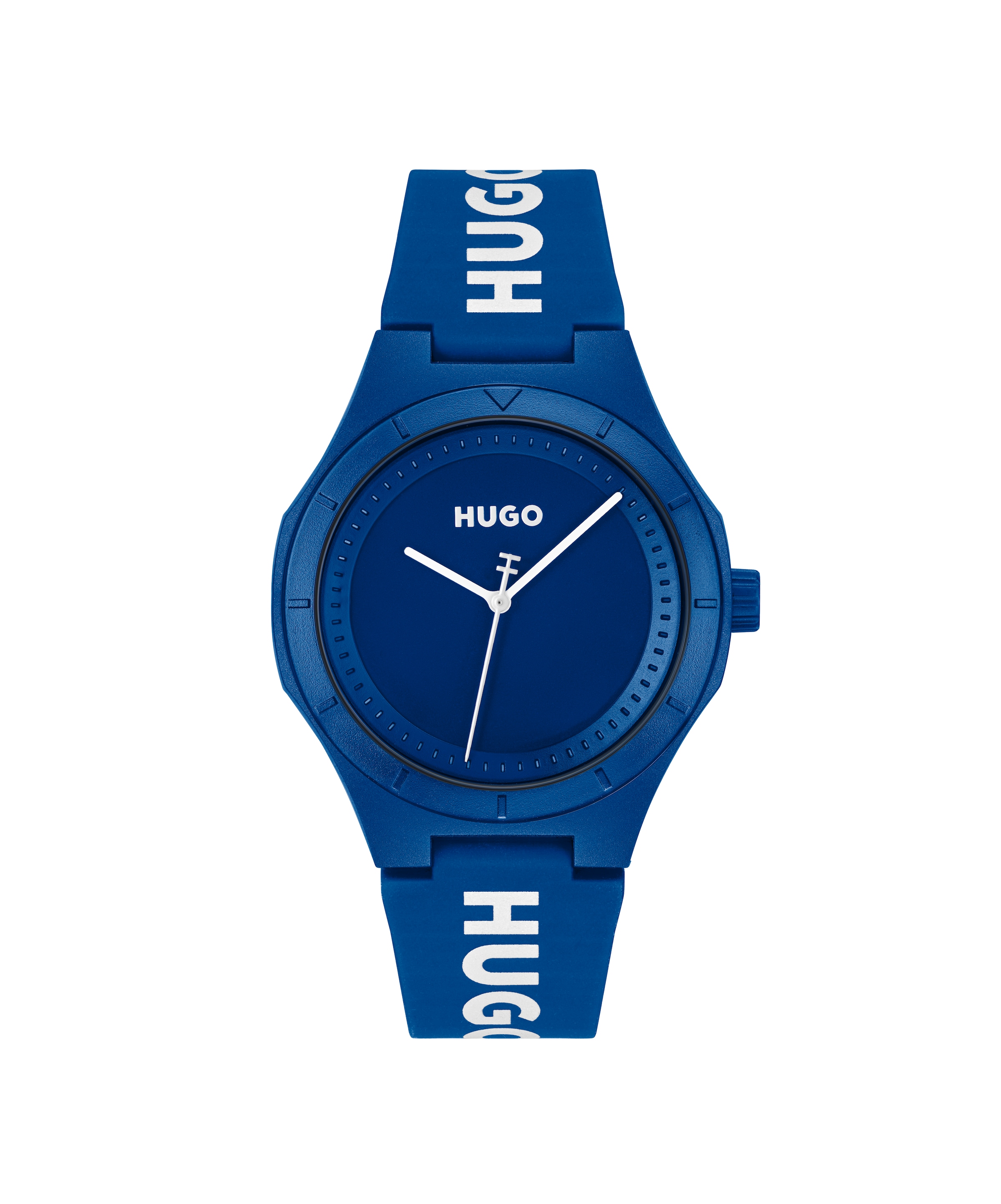HUGO Quarzuhr »#LIT« Armbanduhr, Herrenuhr, Silikonarmband, analog