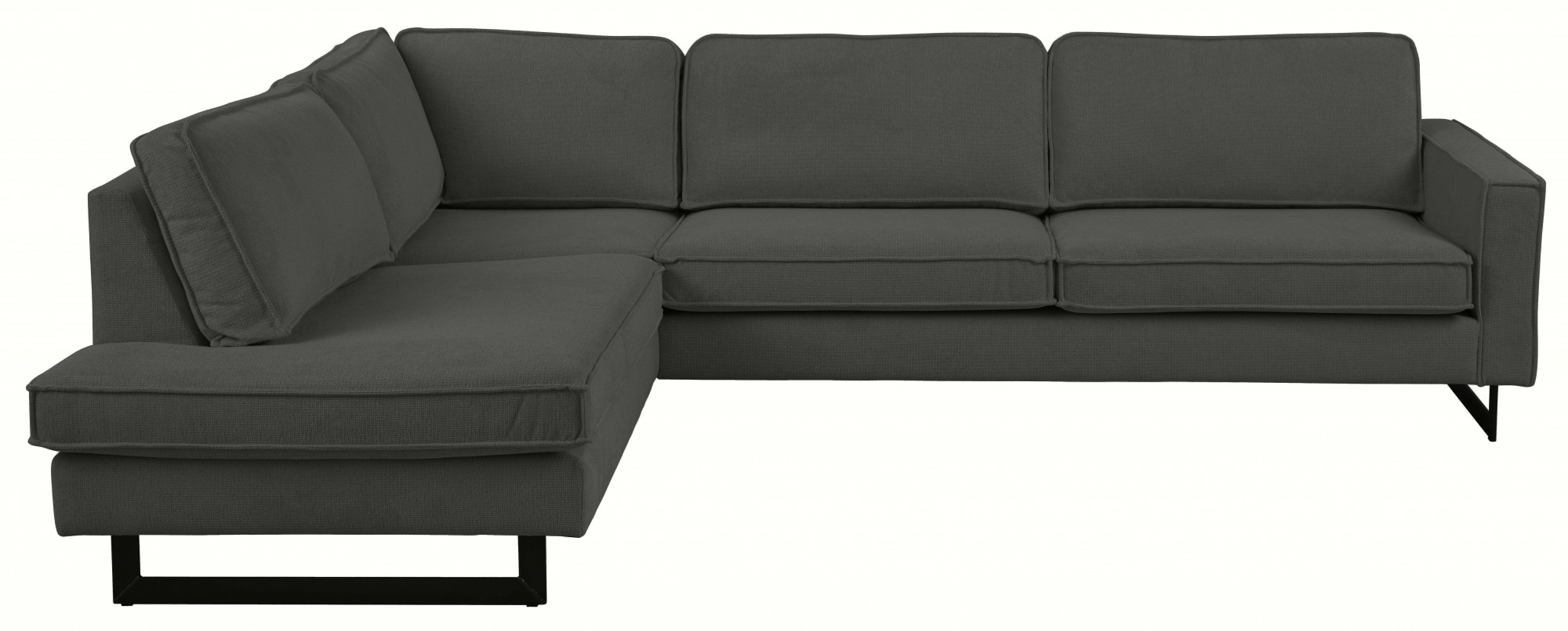Home affaire Ecksofa "Pinto, 290 cm, Cord, Chenille, Lederoptik, Ottomane l günstig online kaufen