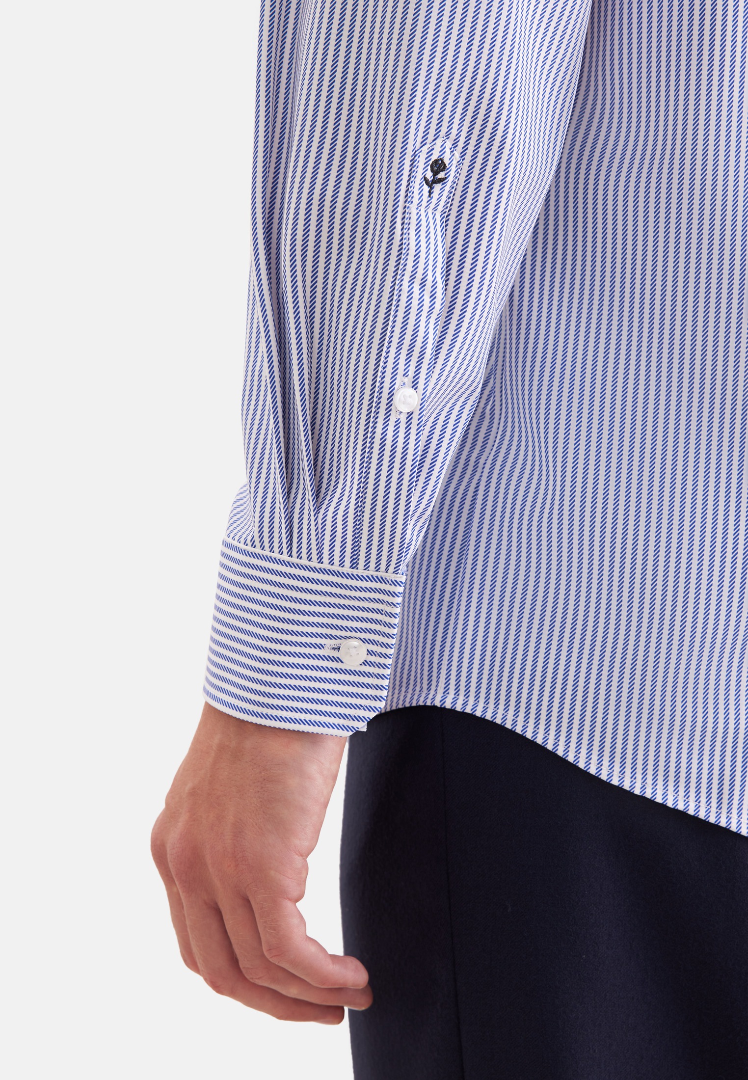 seidensticker Businesshemd »Schwarze Rose« Comfort 1/1 Kentkragen Druck