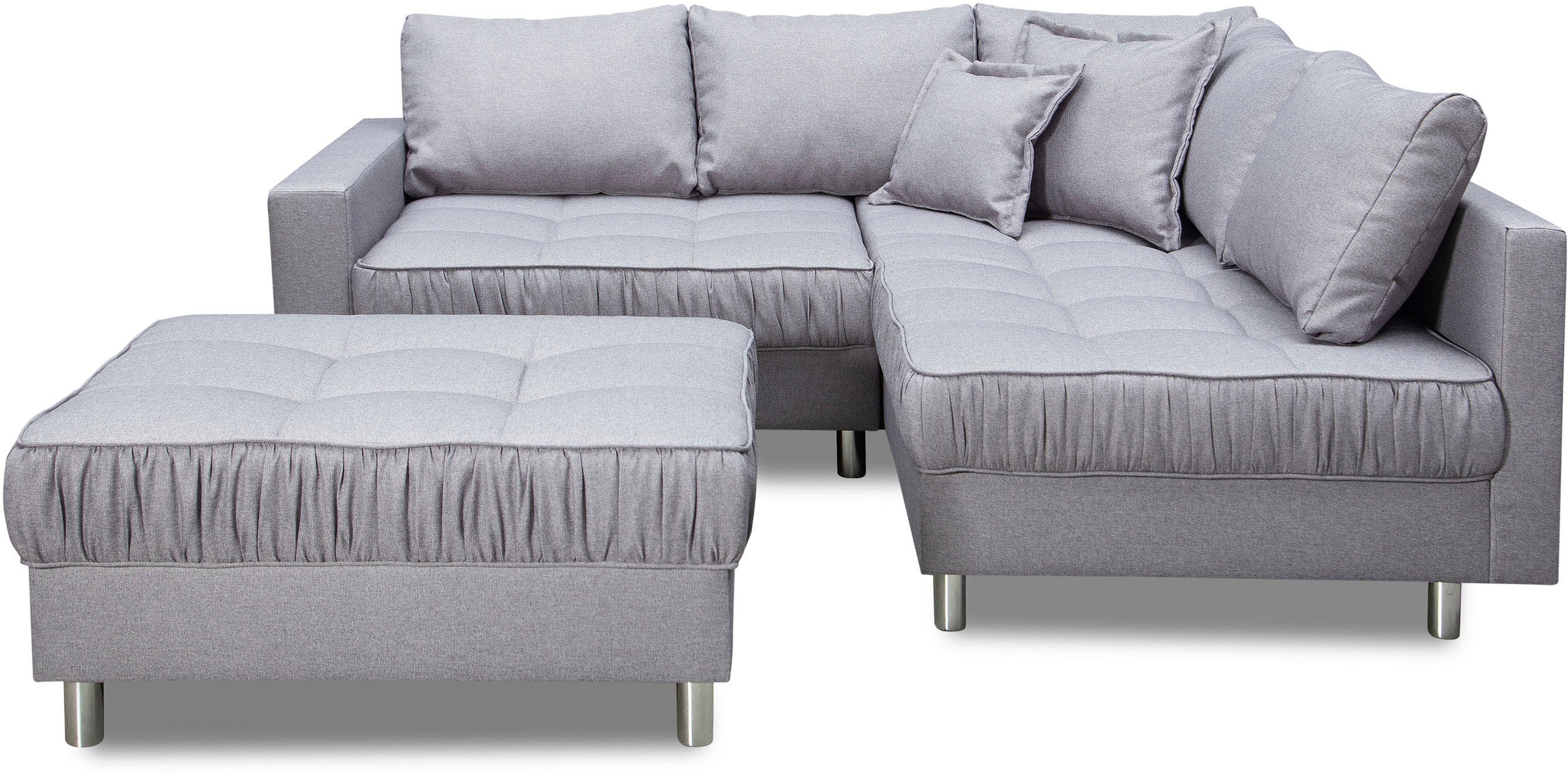 COLLECTION AB Ecksofa "Cannes L-Form", mit Hocker, inkl. Schlaffunktion günstig online kaufen