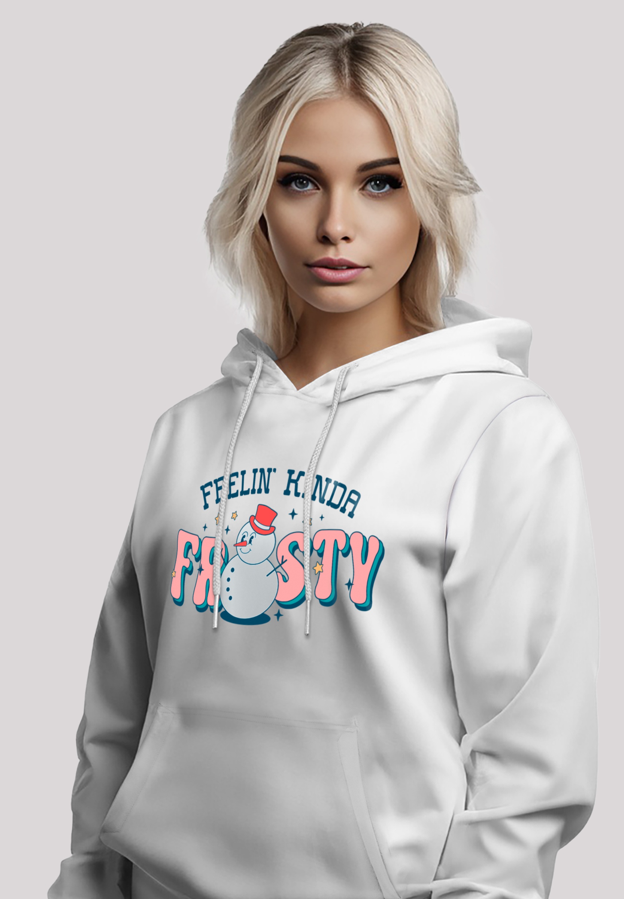 F4NT4STIC Kapuzenpullover »Feelin Kinda Frosty Snowman«, Premium Qualität