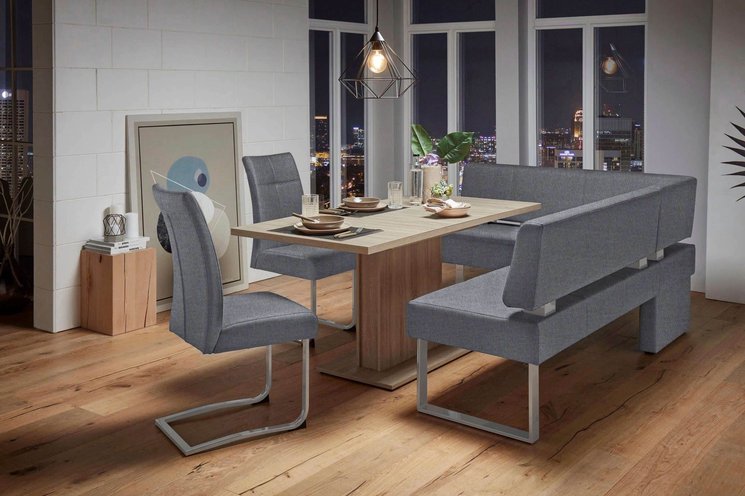 Home affaire Freischwinger "Rab" (Set) 2 Stk.Bezug in verschiedenen Qualitä günstig online kaufen