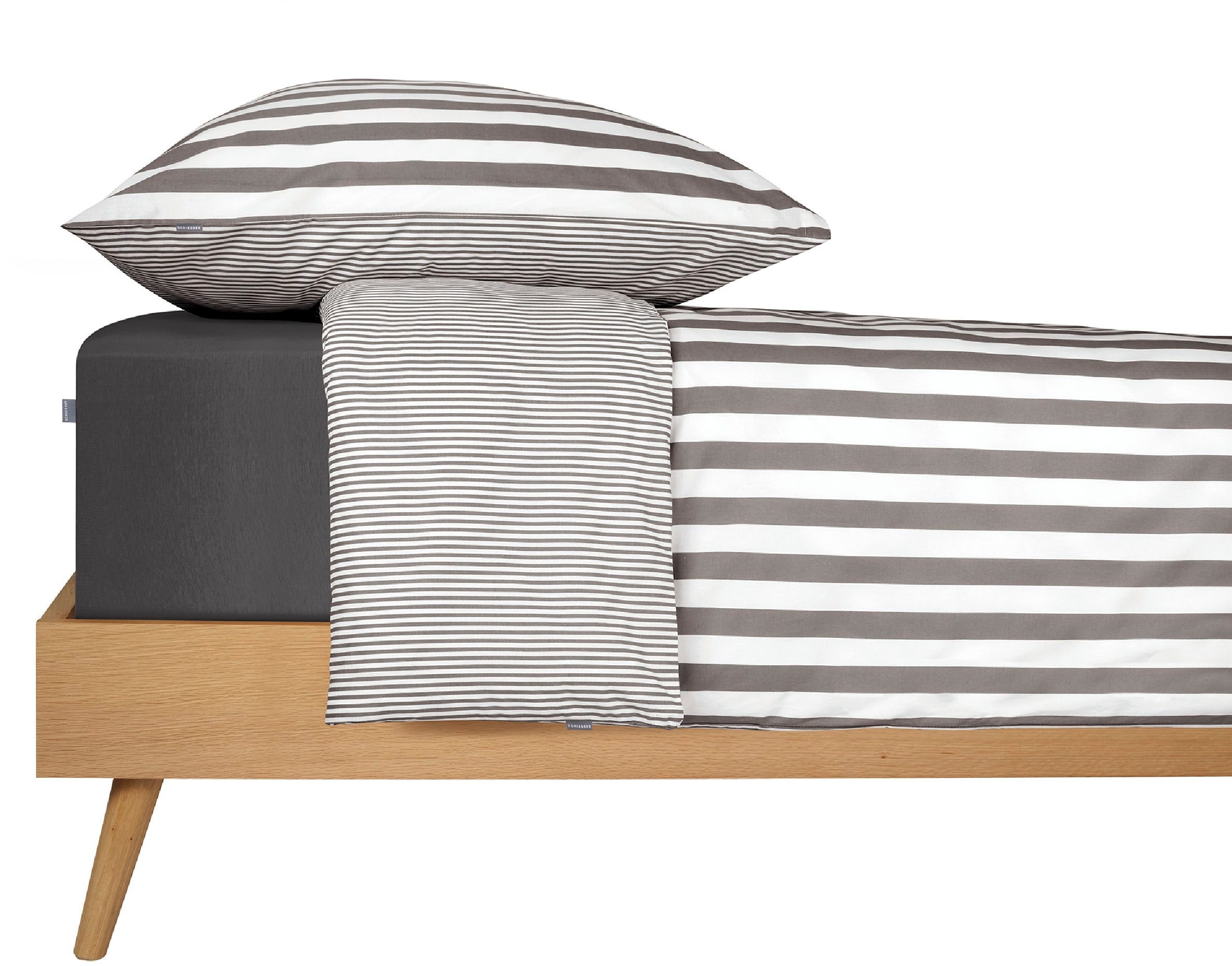 Schiesser Wendebettwäsche "Marie aus weicher Baumwolle und Streifen Allover günstig online kaufen