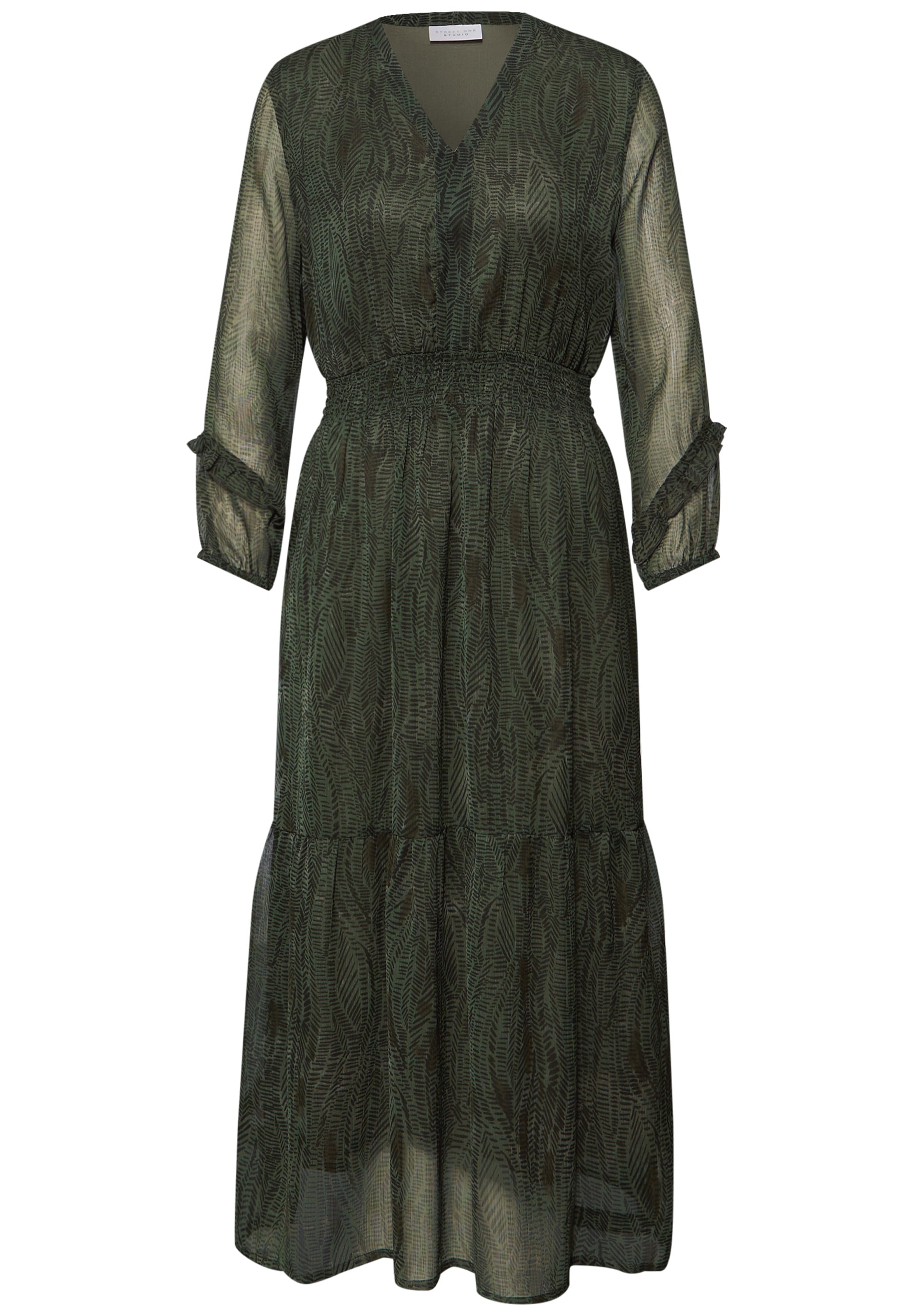 STREET ONE STUDIO Midikleid Ohne Taschen mit allover Print