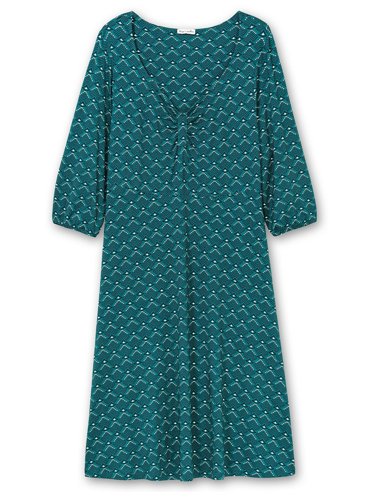 sheego by Joe Browns A-Linien-Kleid »Große Größen«, mit Herzausschnitt und Grafikprint