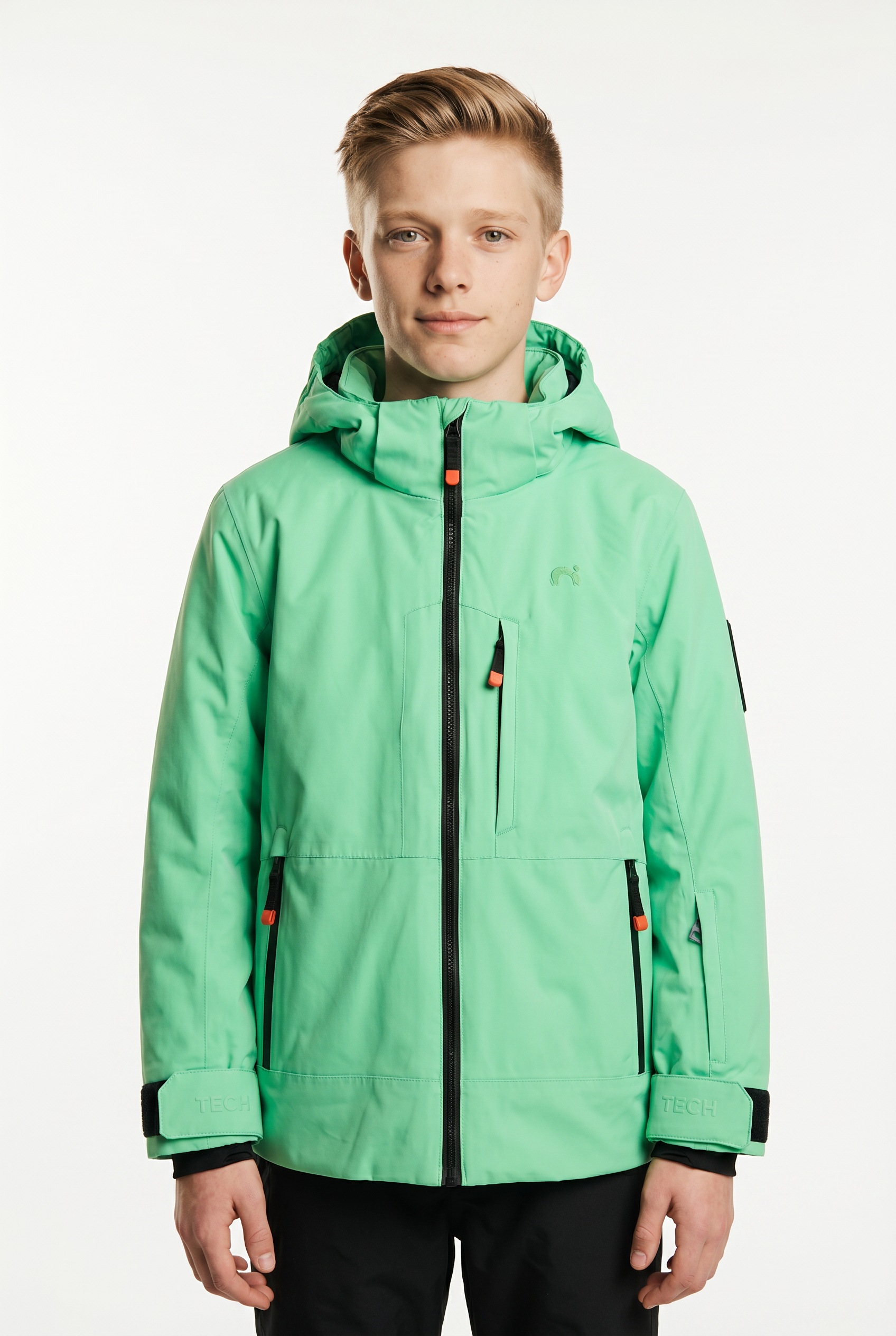 Name It Skijacke "NKNSLOPE10 JACKET SKI EDITION FO NOOS" mit Kapuze Skipasstasche, Recco-Reflektor, winddicht, wasserdicht