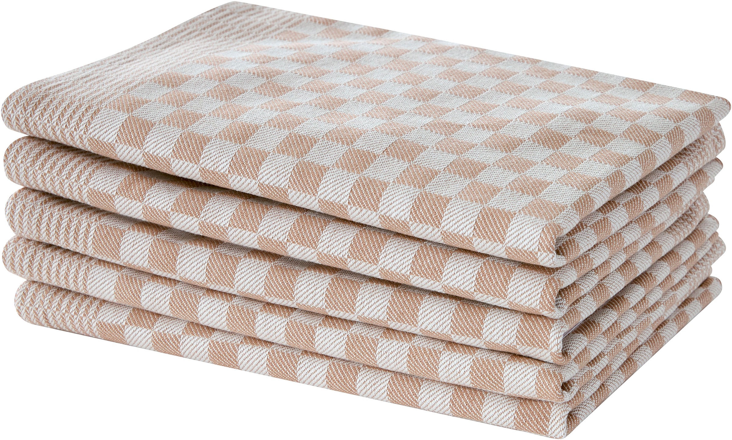OTTO home Geschirrtuch "Keersten Premium" hochwertig, Grubentuch, 100 % Baumwolle, 5er-Set, 65 × 50 cm