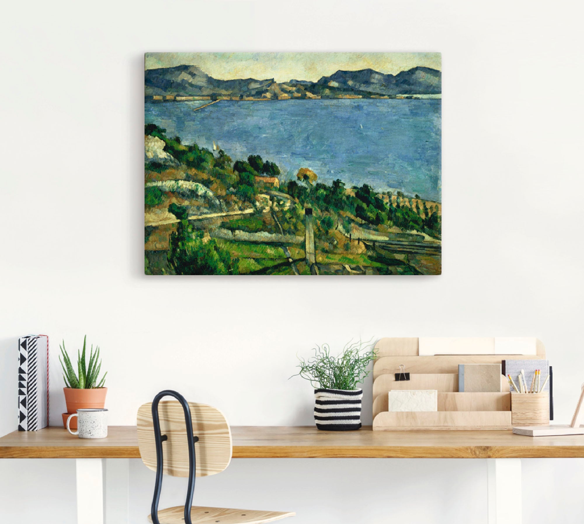Artland Wandbild »Landschaft im Golf von Marseille«, Gewässer, (1 St.), als Leinwandbild, Wandaufkleber oder Poster in versch. Größen
