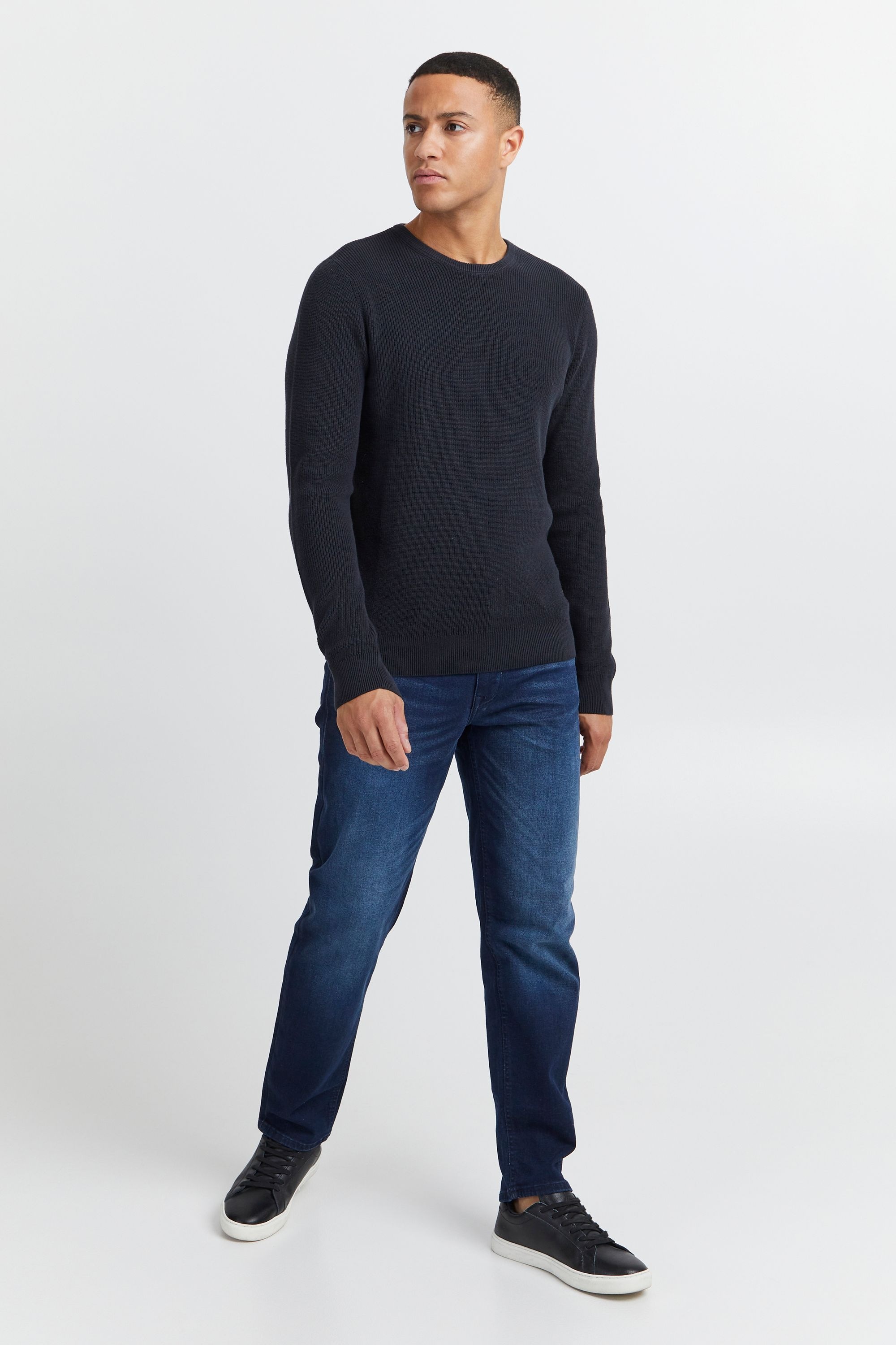 BLEND BHCodford Men's Fine Knit Sweater Black 3XL 2