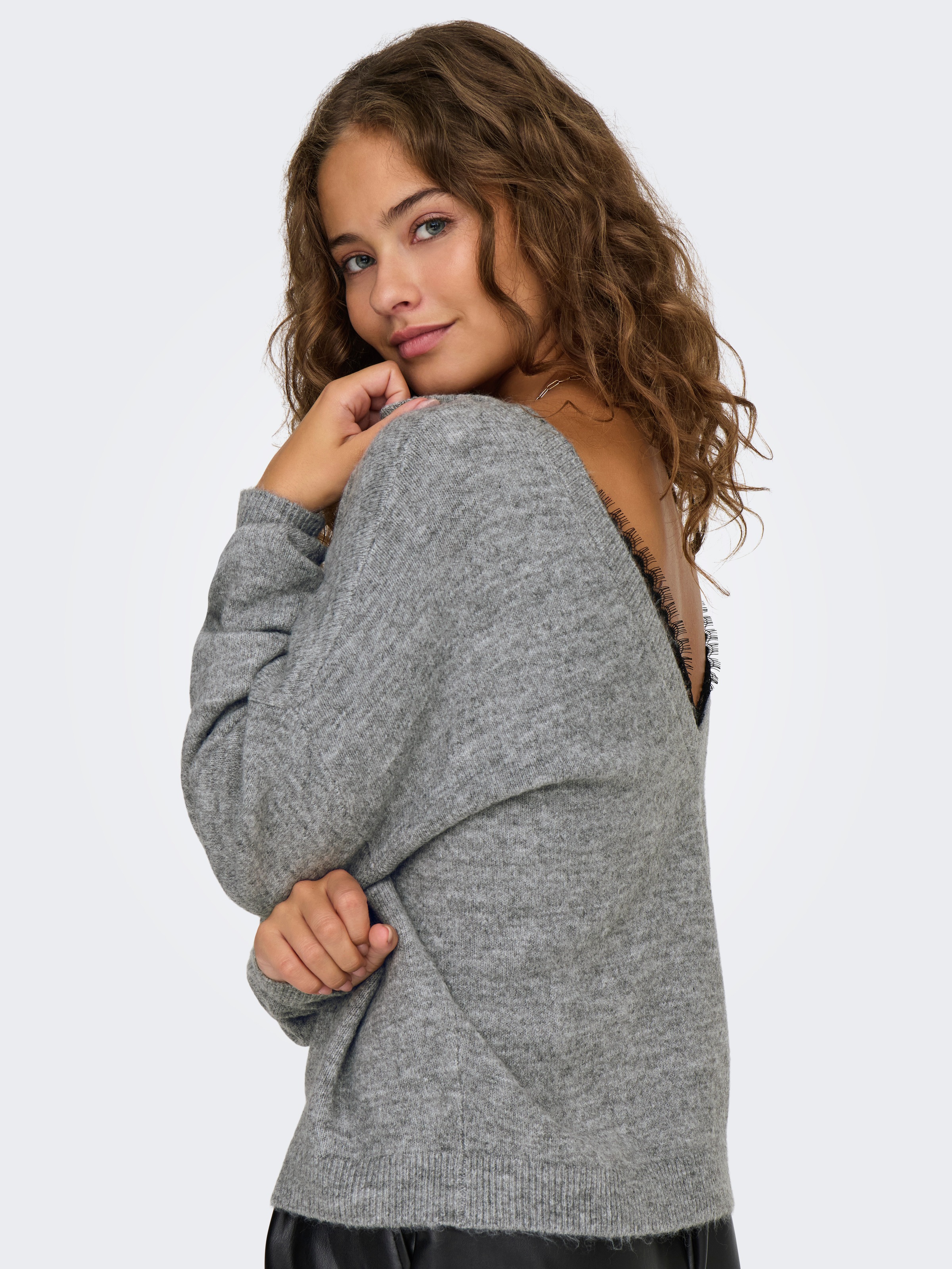 ONLY Rundhalspullover "ONLMANIFESTA LS REVERSIBLE KNT NOOS" günstig online kaufen