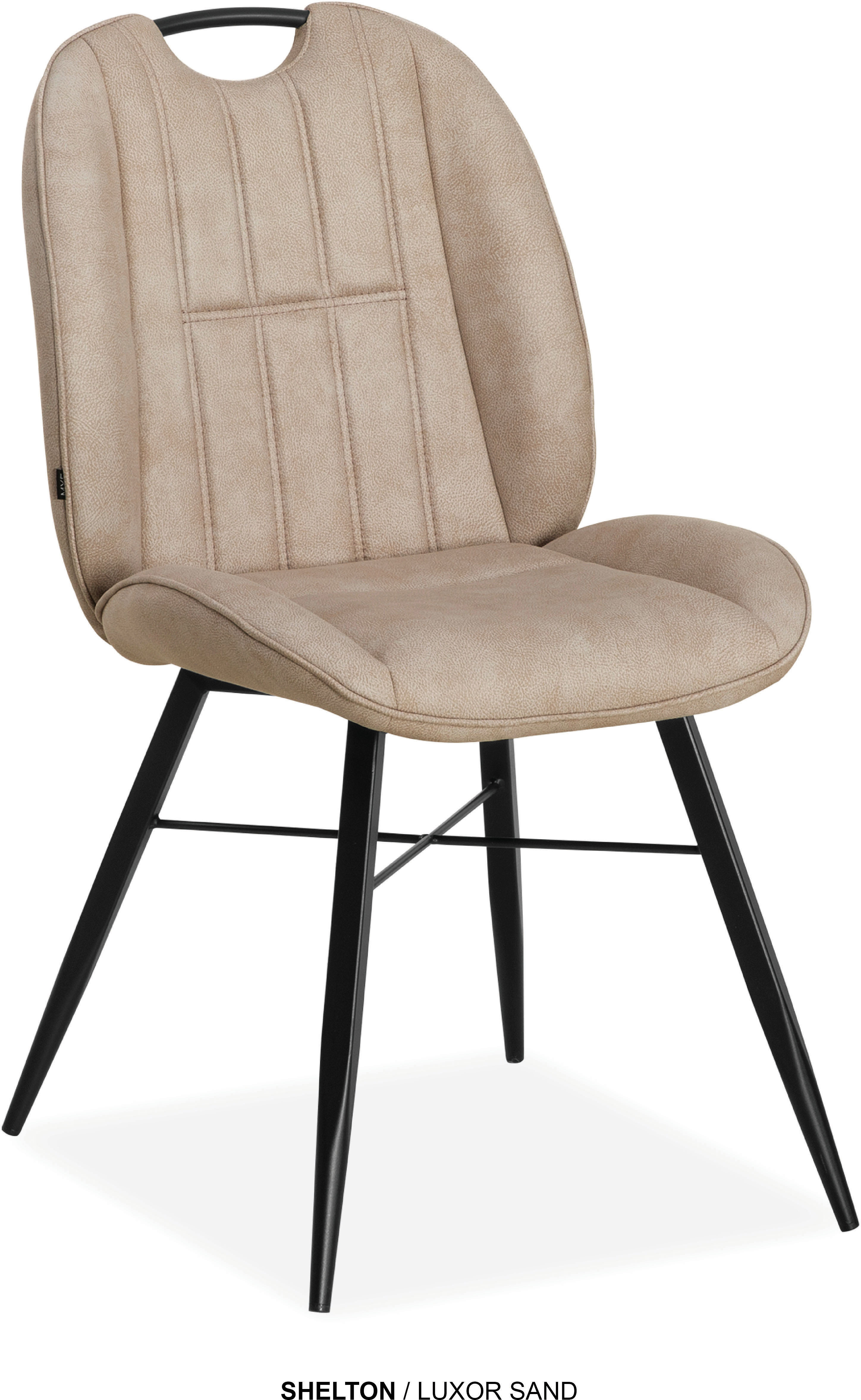 OMG Design "Shelton" (Set) 2 Stk.Esszimmerstuhl, pflegeleichter Bezug, mit Handgriff