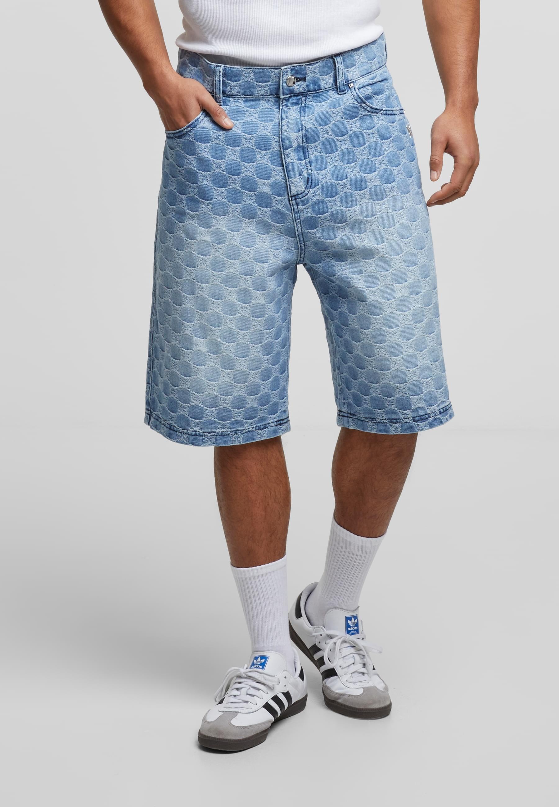 Thumbnail - PEQUS Cargoshorts "PEQUS PEQUS Aether Monogram Denim Jorts"