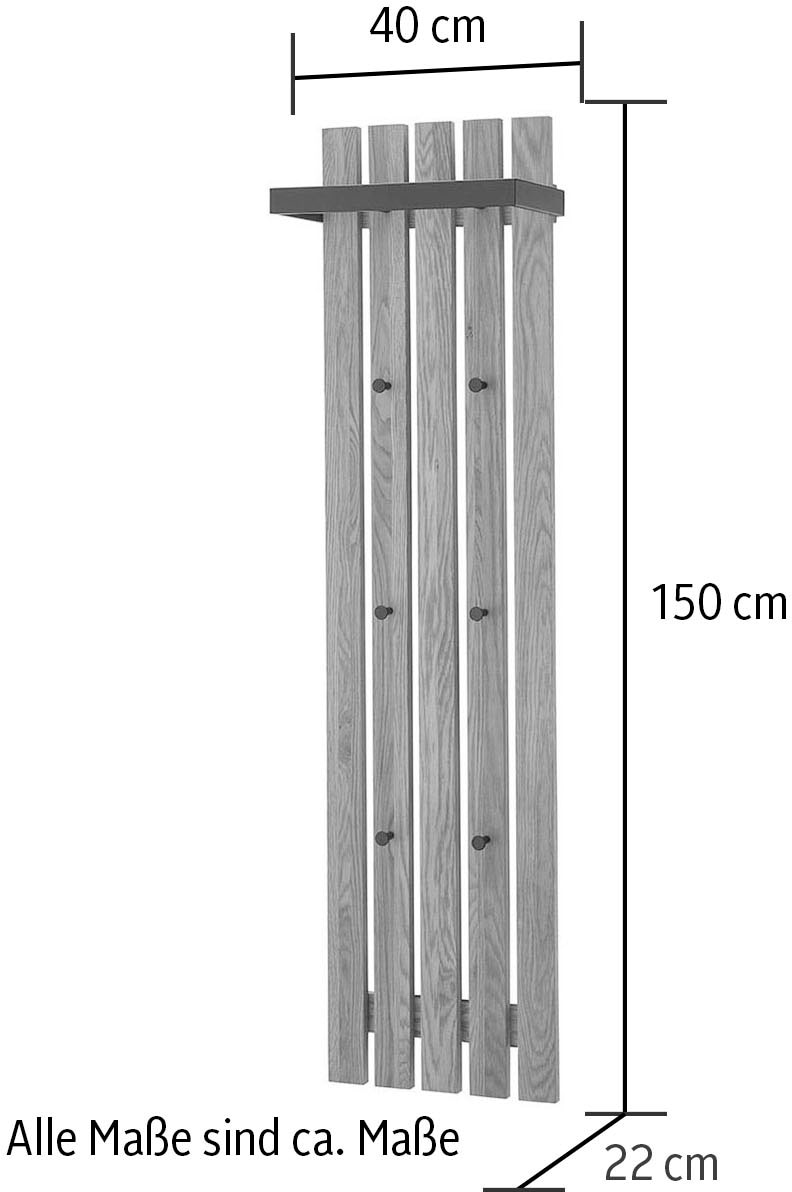 MCA furniture Garderobenpaneel »BANTRY Garderobenpaneel W1-150«, Leisten