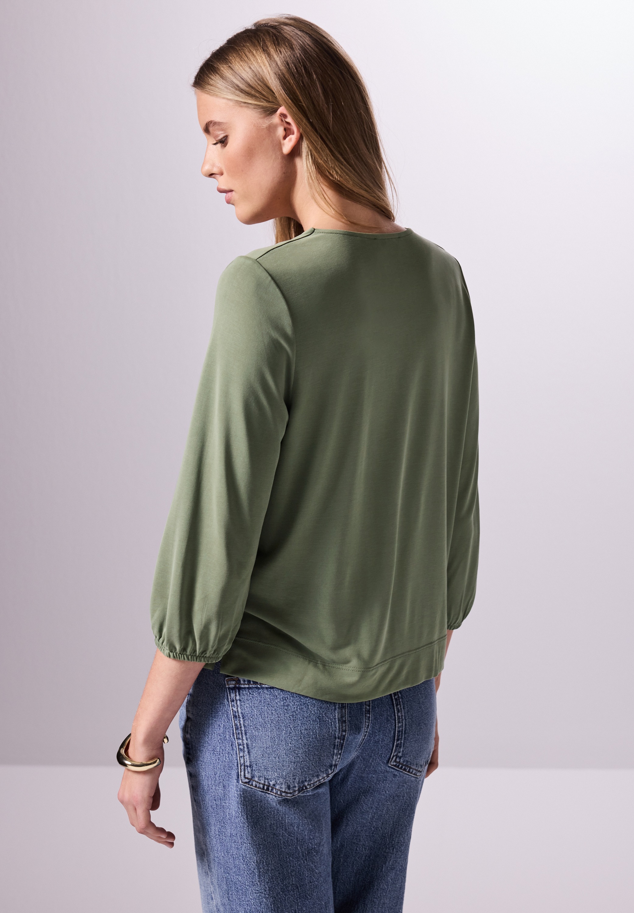 STREET ONE STUDIO 3/4-Arm-Shirt, mit 3/4 Ärmeln