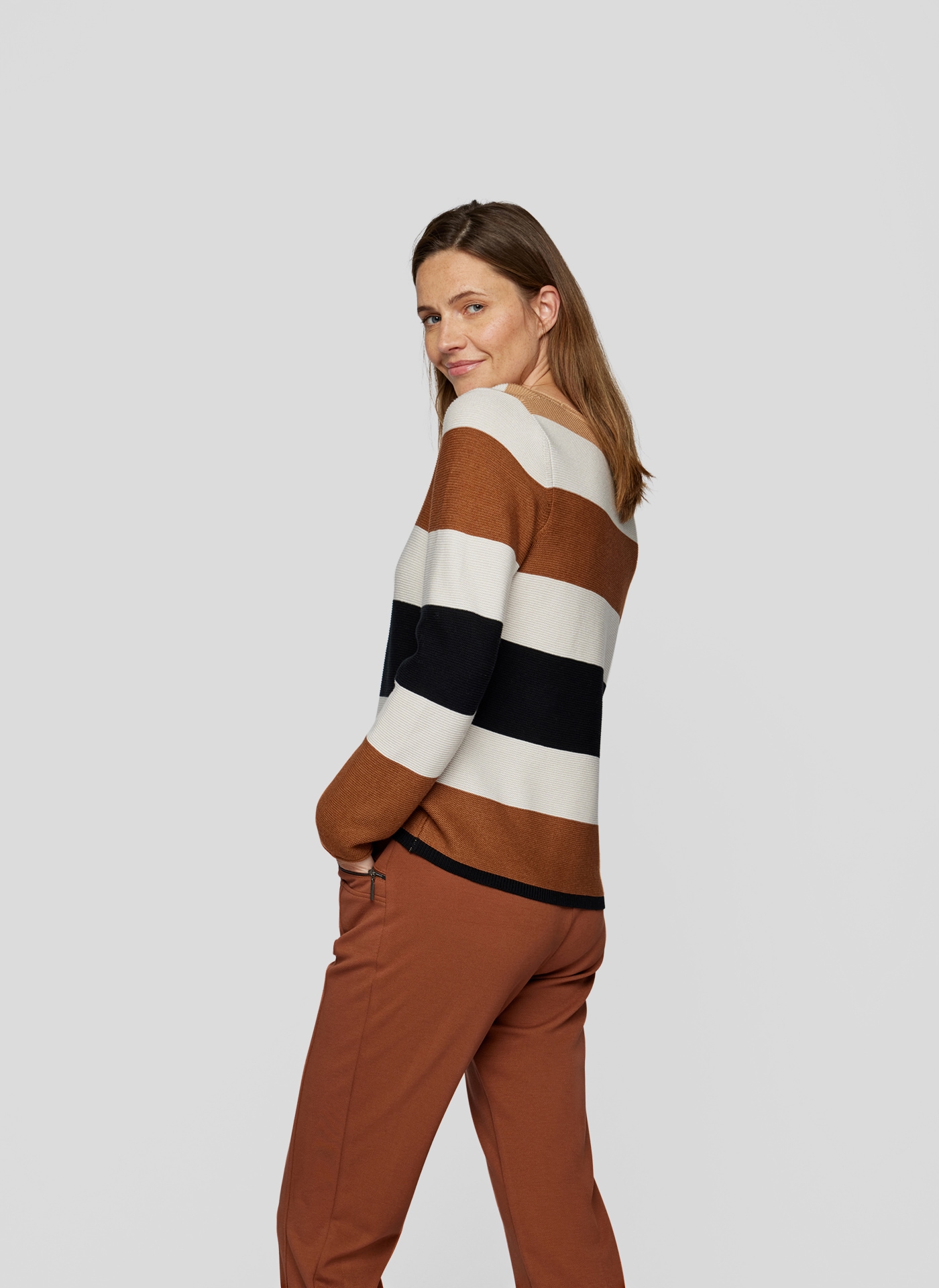 Rabe Strickpullover, mit Colorblocking-Muster