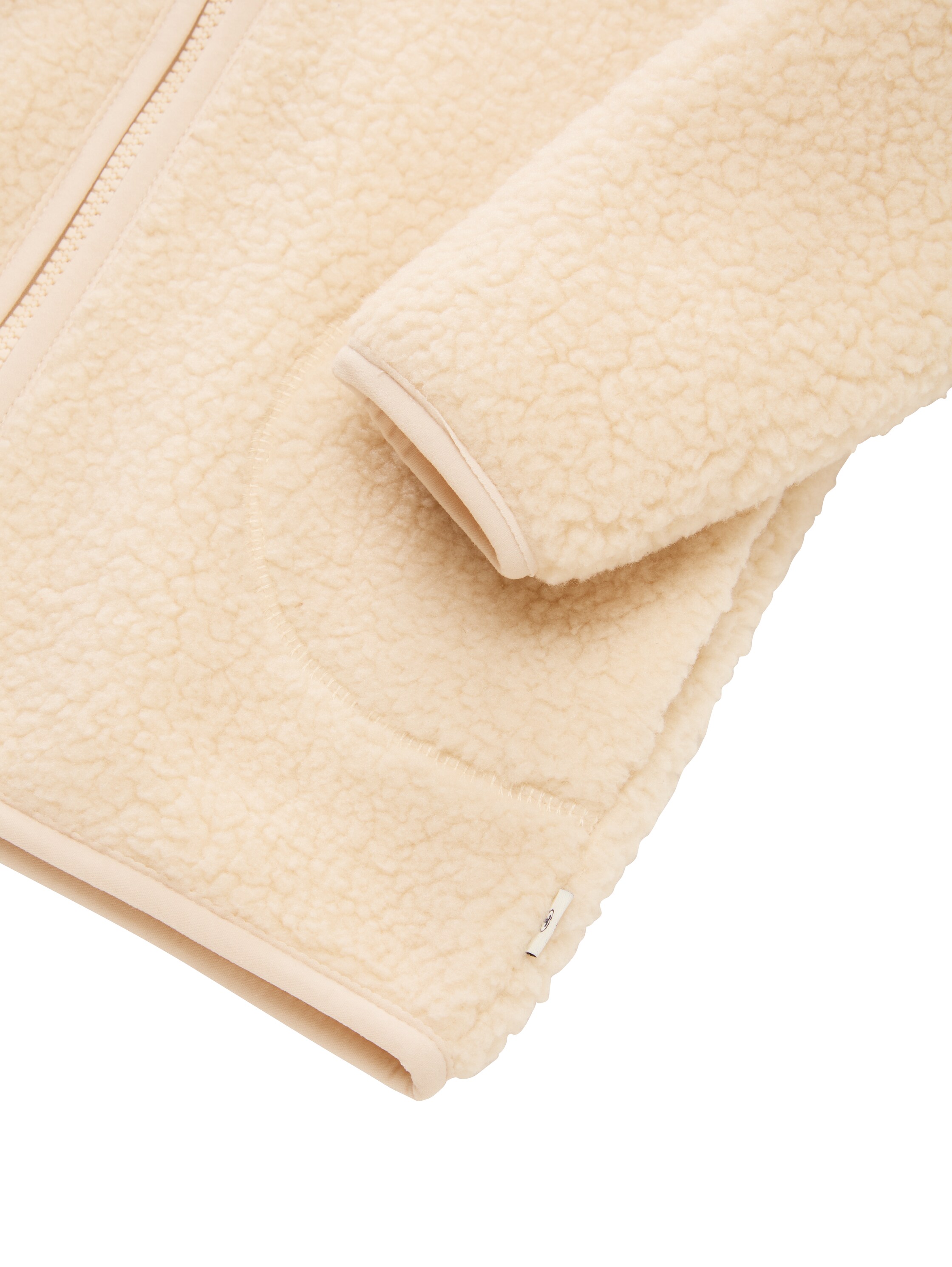 Thumbnail - TOM TAILOR Sweatjacke Teddy-Plüsch, mit Stehkragen