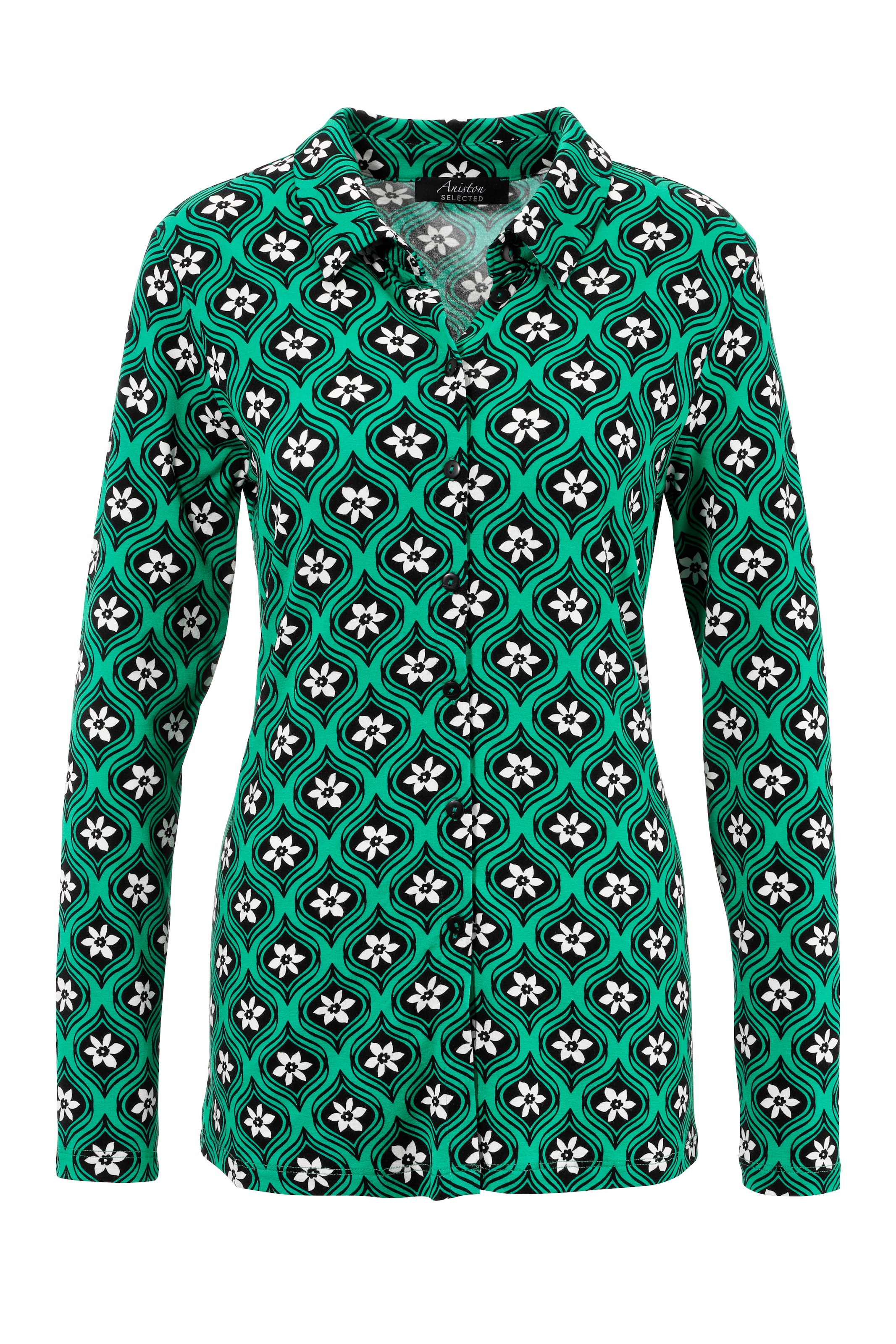 kaufen KOLLEKTION Hemdbluse, | aus elastischem SELECTED Jersey für Aniston - NEUE BAUR