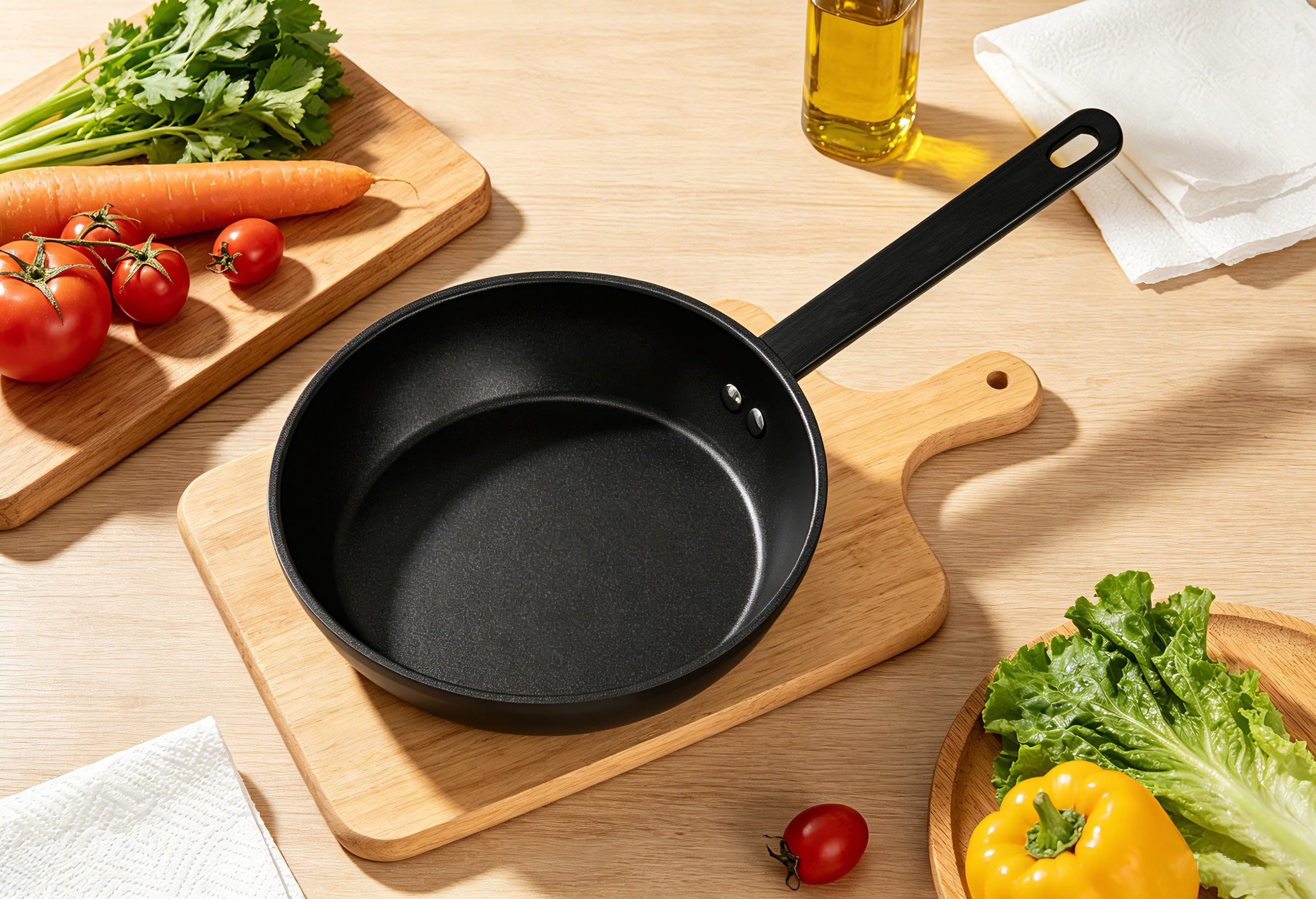 Hanseatic Bratpfanne "ALU PRO" Aluminium 1 tlg. Profi Pfanne mit Antihaftbeschichtung, für alle Herdarten, Induktion