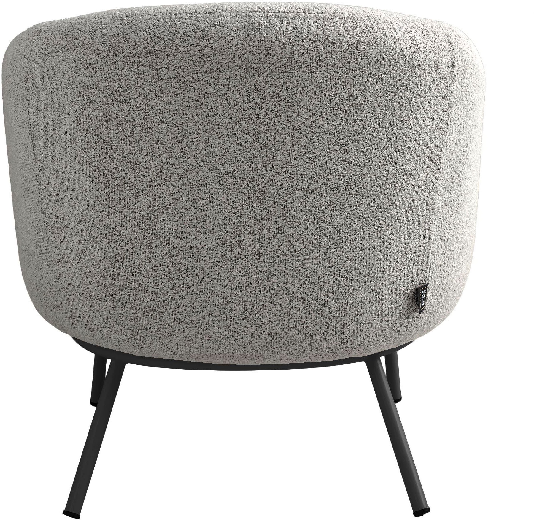 SCHÖNER WOHNEN-Kollektion Loungesessel »SELVIK« 1 Stk. tlg. mit Taschenfederkern, Bezug Bouclé, Untergestell pulverbeschichtet