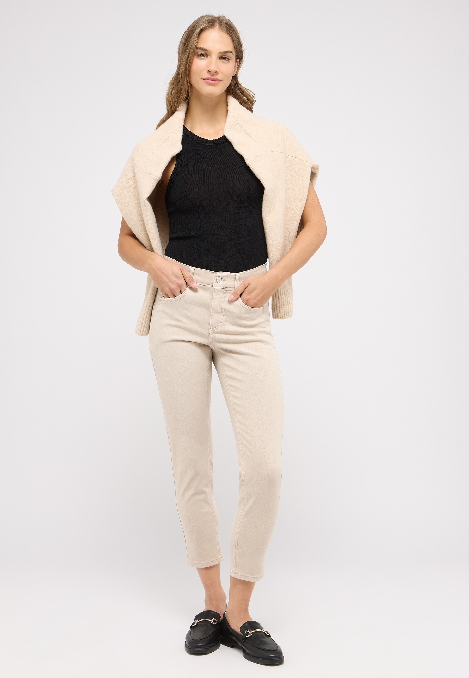 ANGELS 7/8-Jeans »ORNELLA«, mit Used-Waschung
