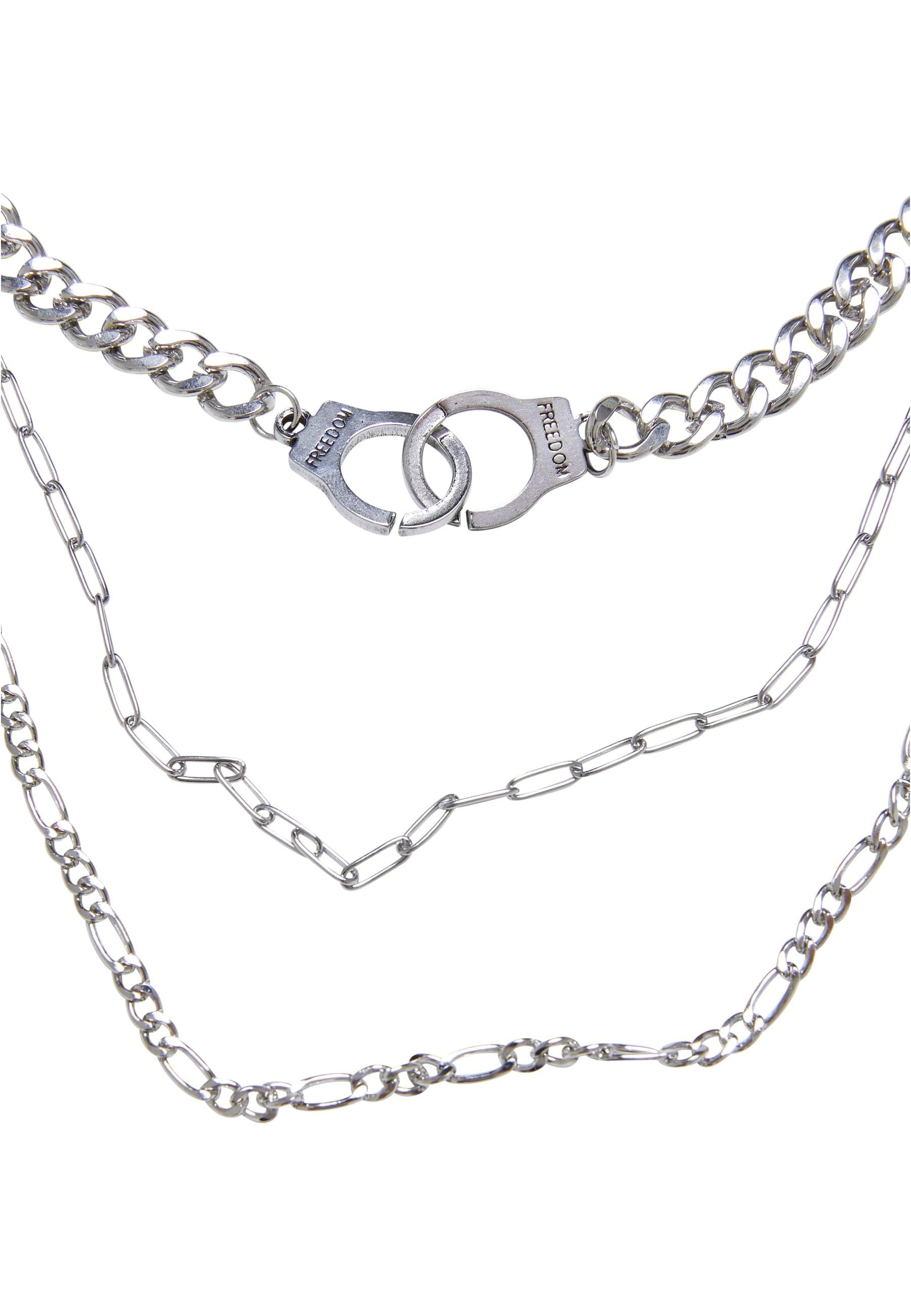 URBAN CLASSICS Halsreif »Urban Classics Unisex Saturn Layering Necklace«