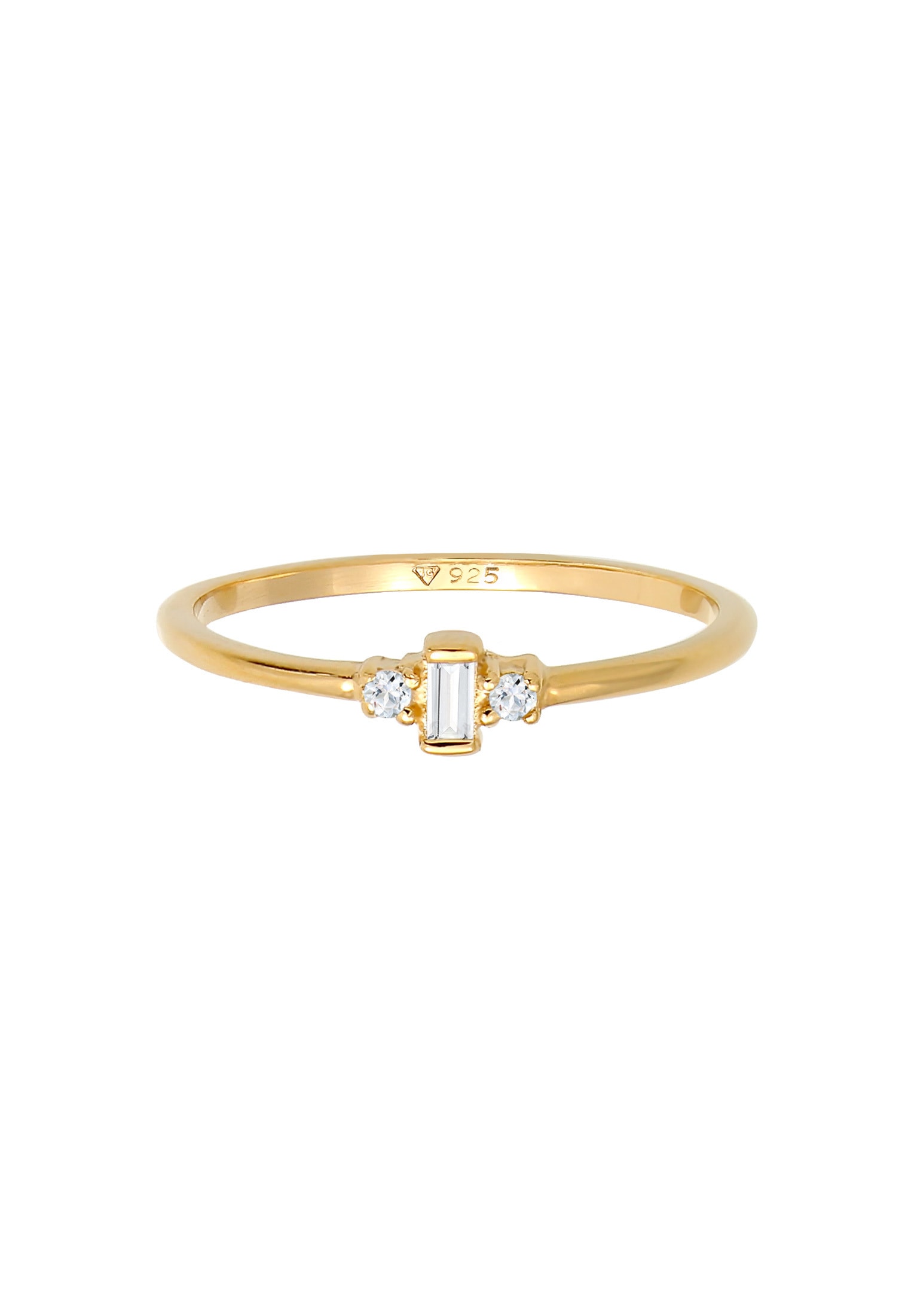 Elli Premium Verlobungsring »Ring Topas Edelstein Rechteck Verlobung 925 Silber«