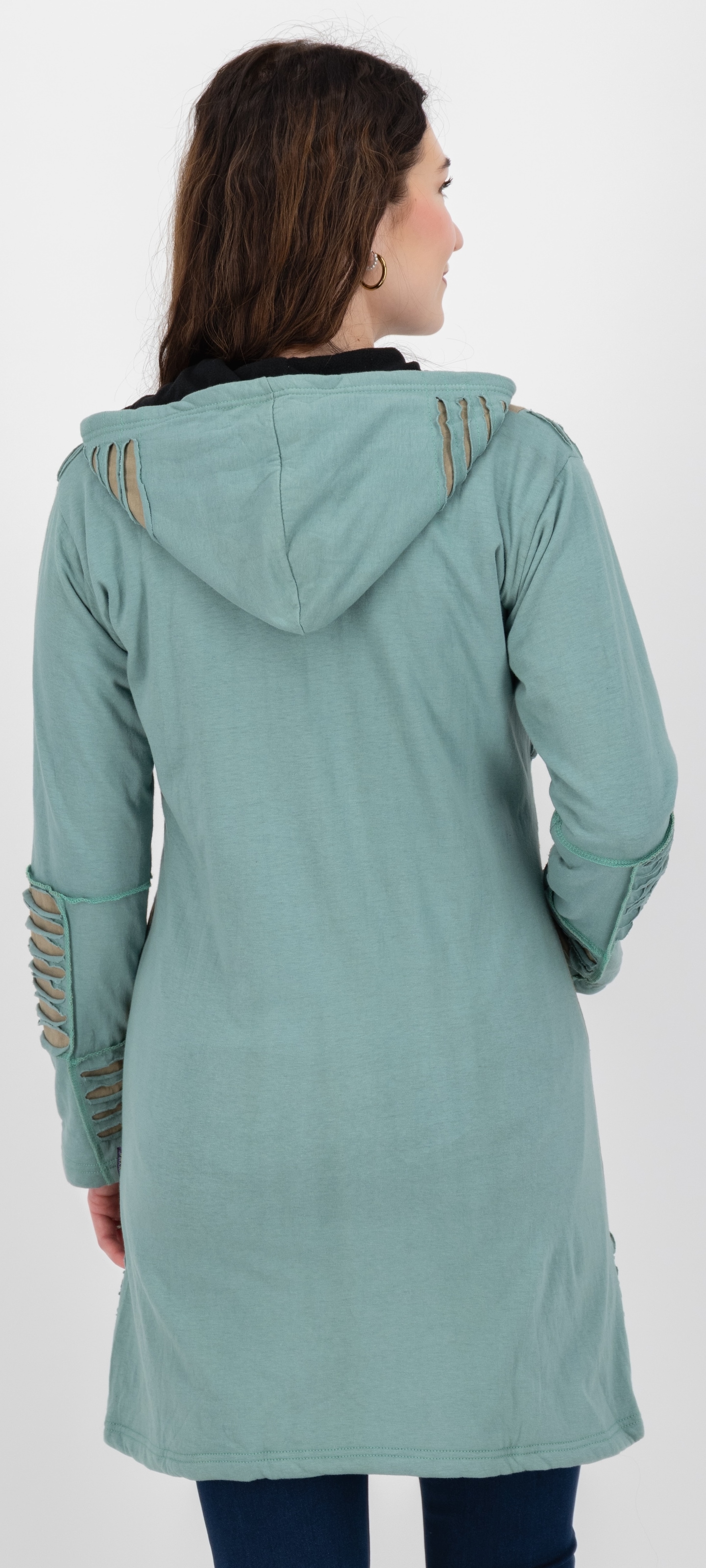 DEPROC Active Fleecejacke »Patchwork NUNAVUT LONG WMN«, auch in Großen Größen erhältlich