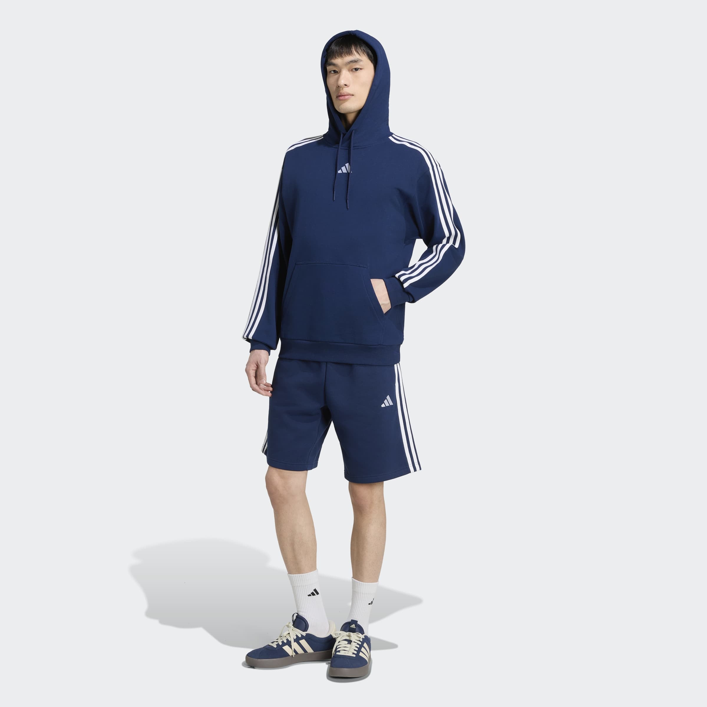 adidas Sportswear Kapuzensweatshirt »ESSENTIALS 3-STREIFEN FRENCH TERRY HOODIE«
