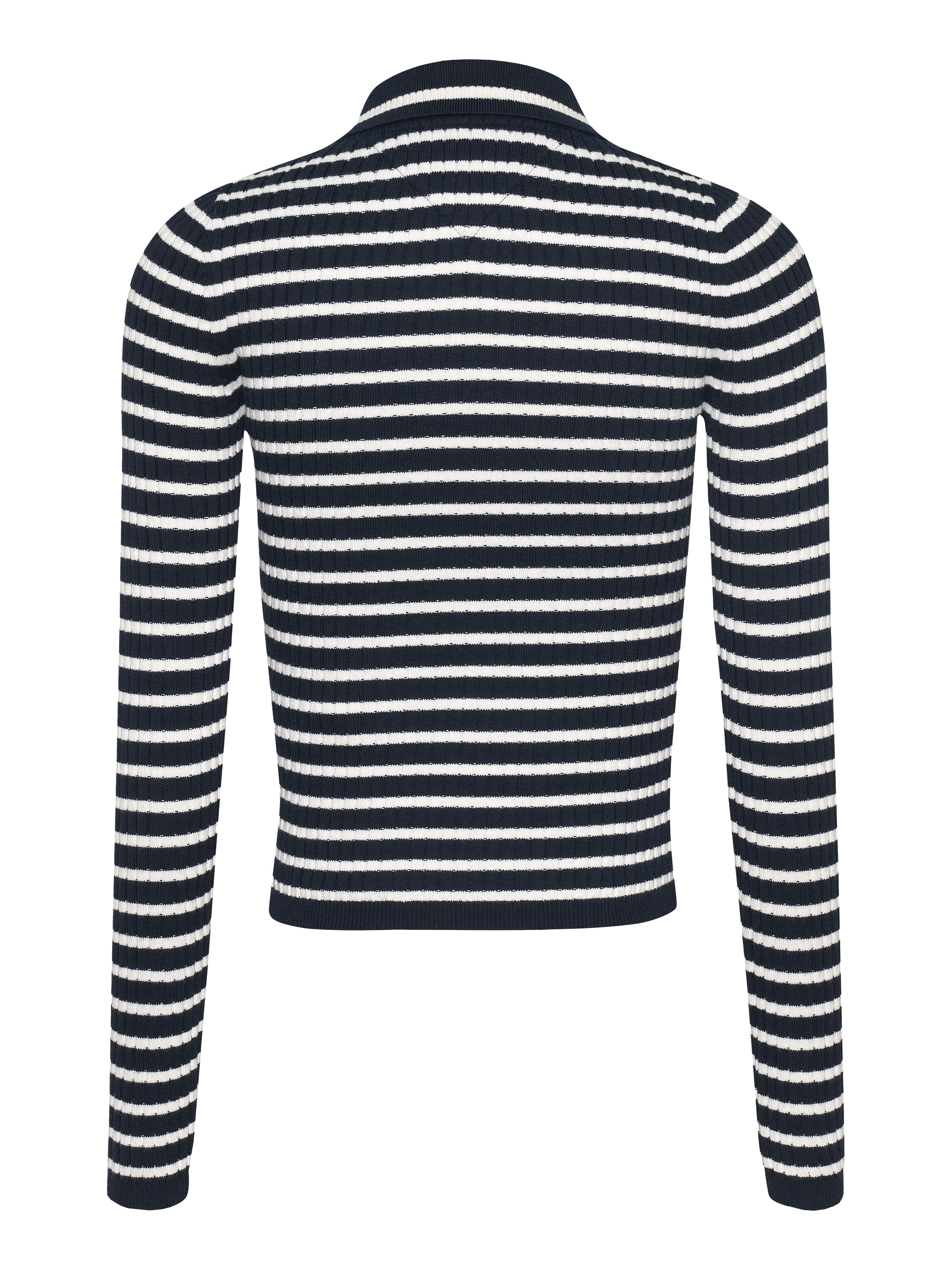 Tommy Jeans Polokragenpullover »TJW ESSENTIAL LS POLO SWEATER«, mit Logostickerei