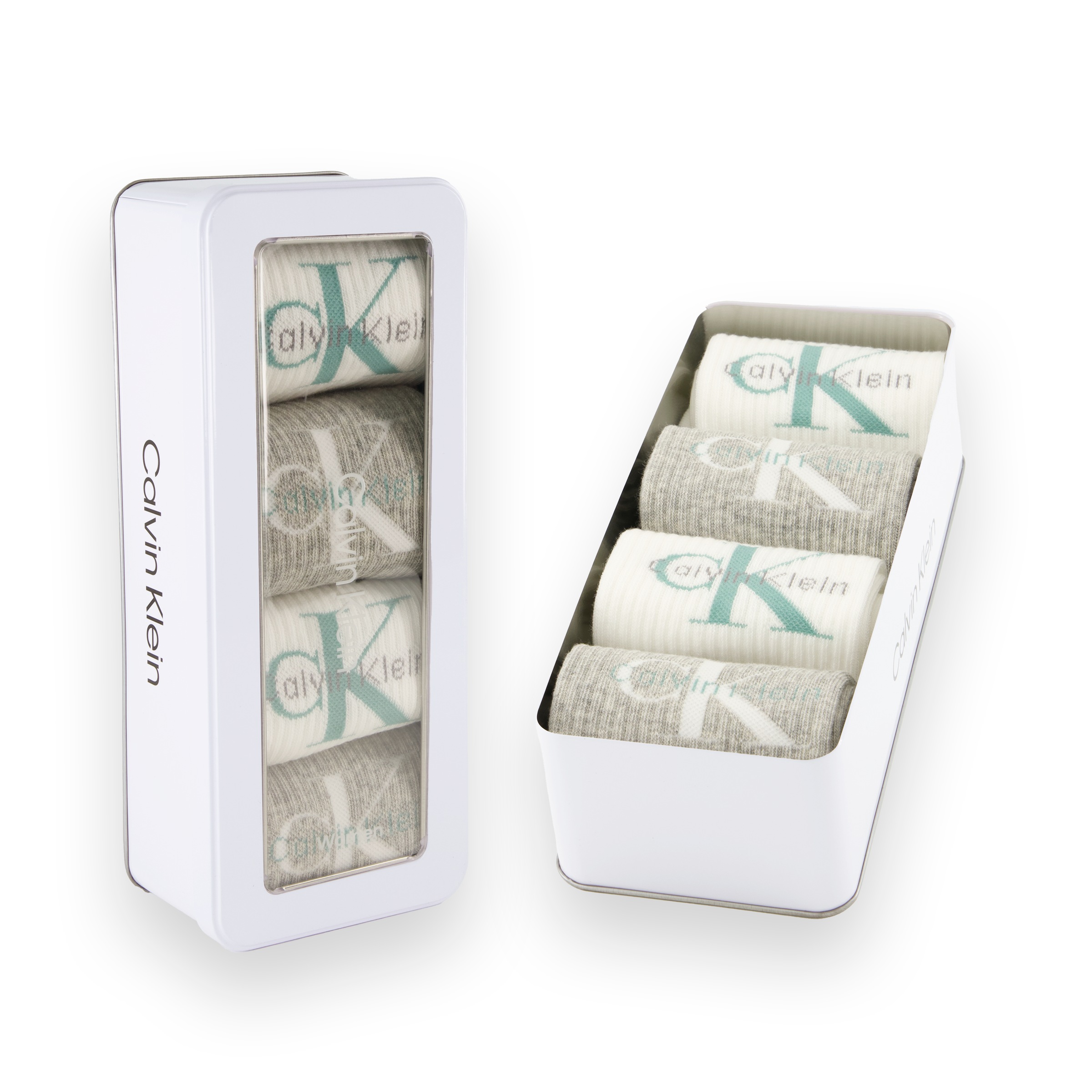 Calvin Klein Jeans Socken »CKJ WOMEN SOCK 4P GIFTBOX MONOLOGO«, (4er Pack)