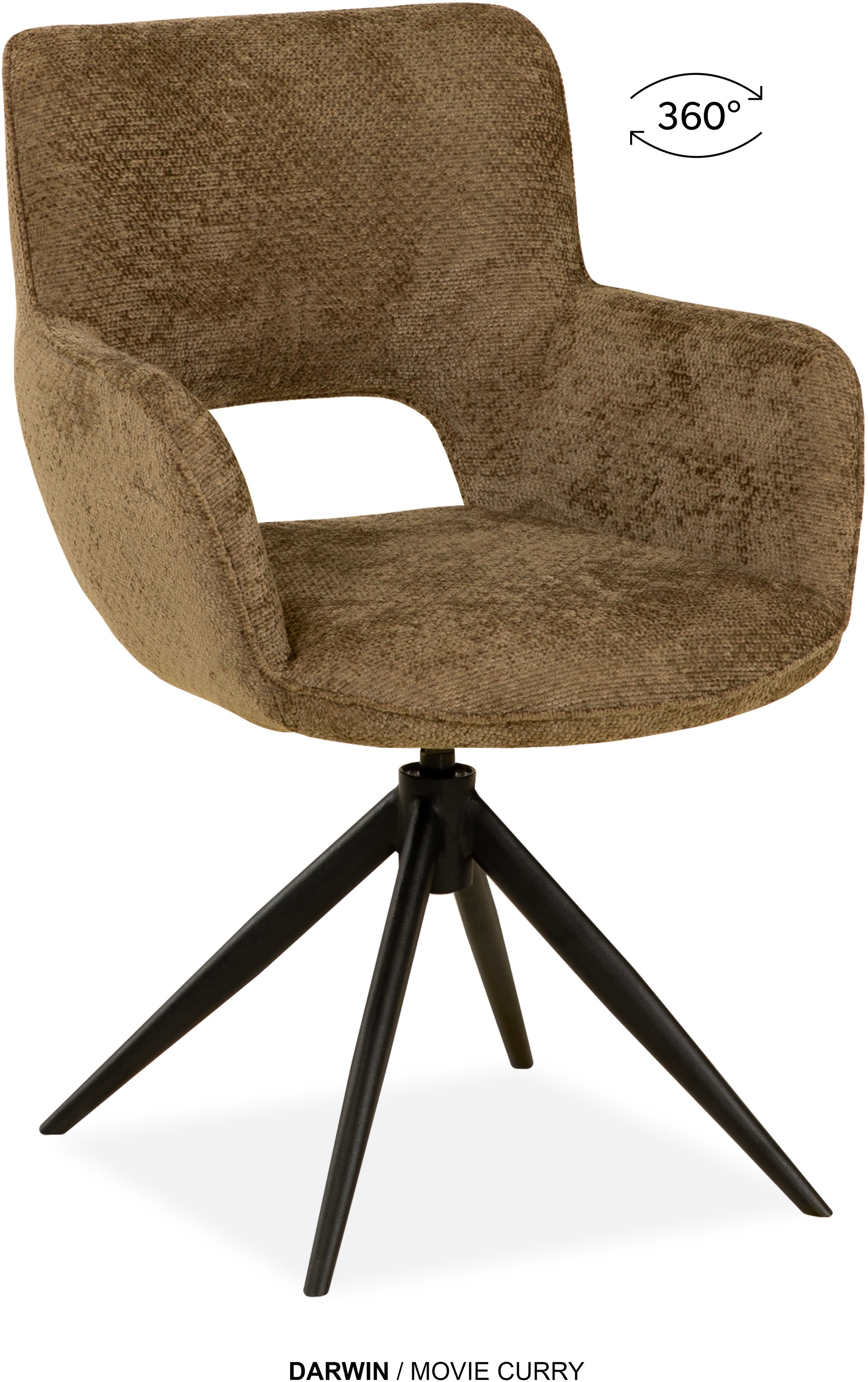 OMG Design Esszimmerstuhl "Darwin" (Set) 2 Stk. Stoff Drehstuhl mit auto-re günstig online kaufen