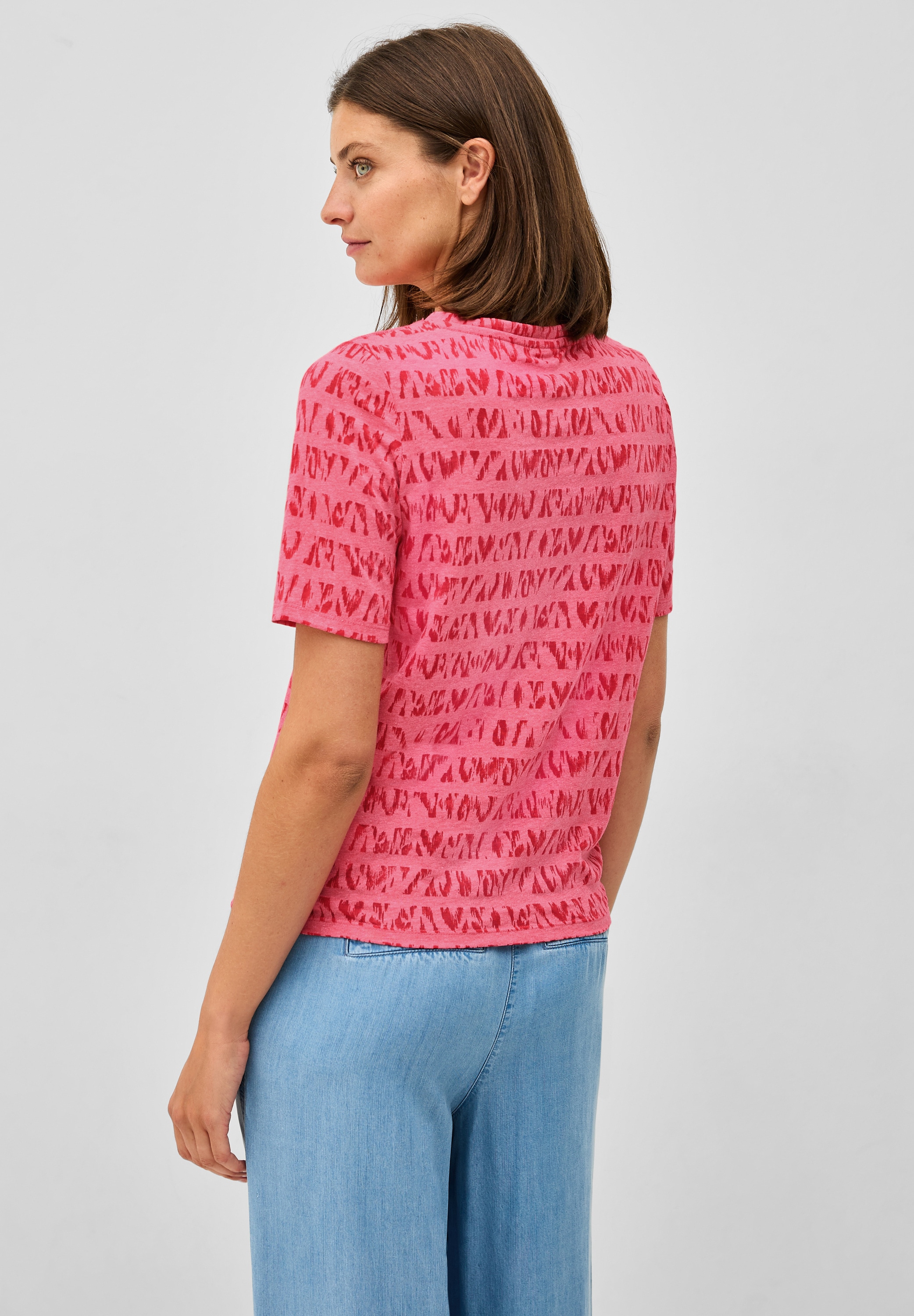 Cecil Print-Shirt, aus elastischem Materialmix