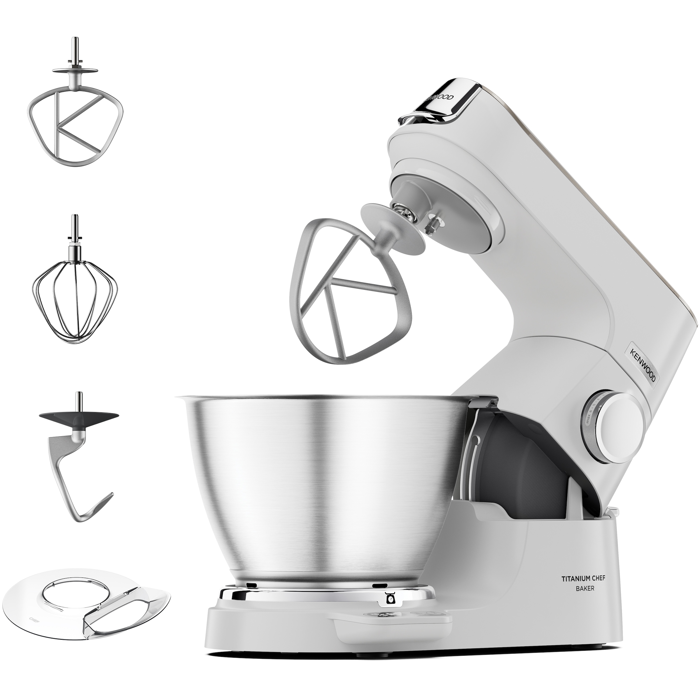 Küchenmaschine »Titanium Chef Baker KVC65.001WH«, weiß