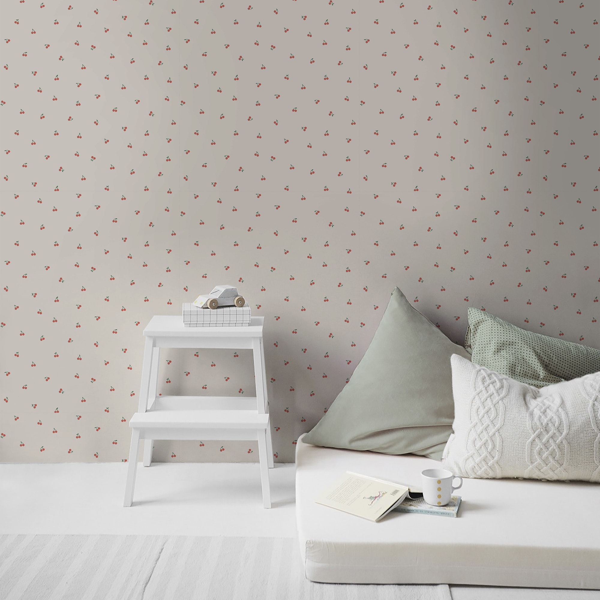 Superfresco Easy Vliestapete »Cherry Weiss 10mx52cm 10mx52cm« bedruckt glatt Cherry 1000x52cm