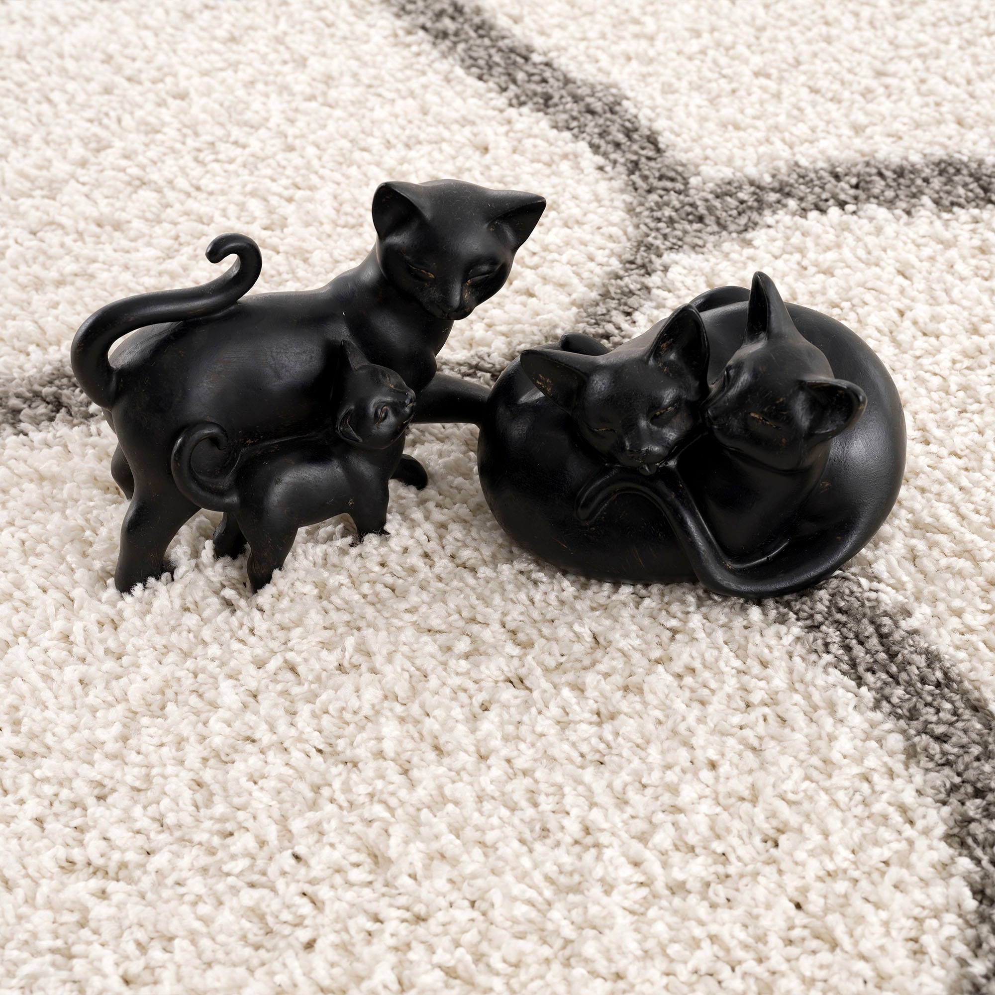 Sanat Hochflor-Teppich »Madrid«, rund, 30 mm Höhe, Wohnzimmer, Langflor, Shaggy Teppich