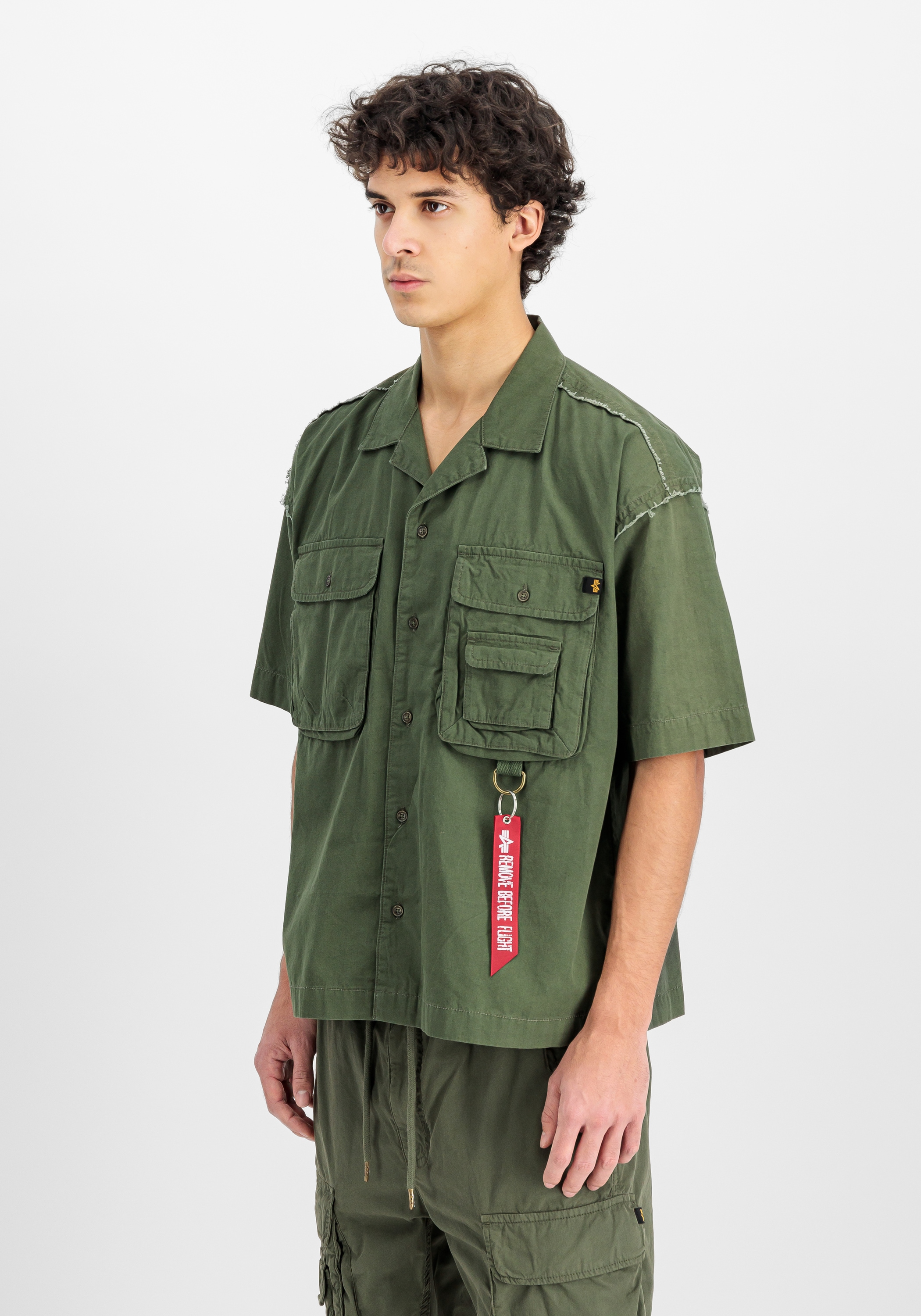 Alpha Industries Print-Shirt »Alpha Industries Men - Shirts Aloha Safari Shirt«