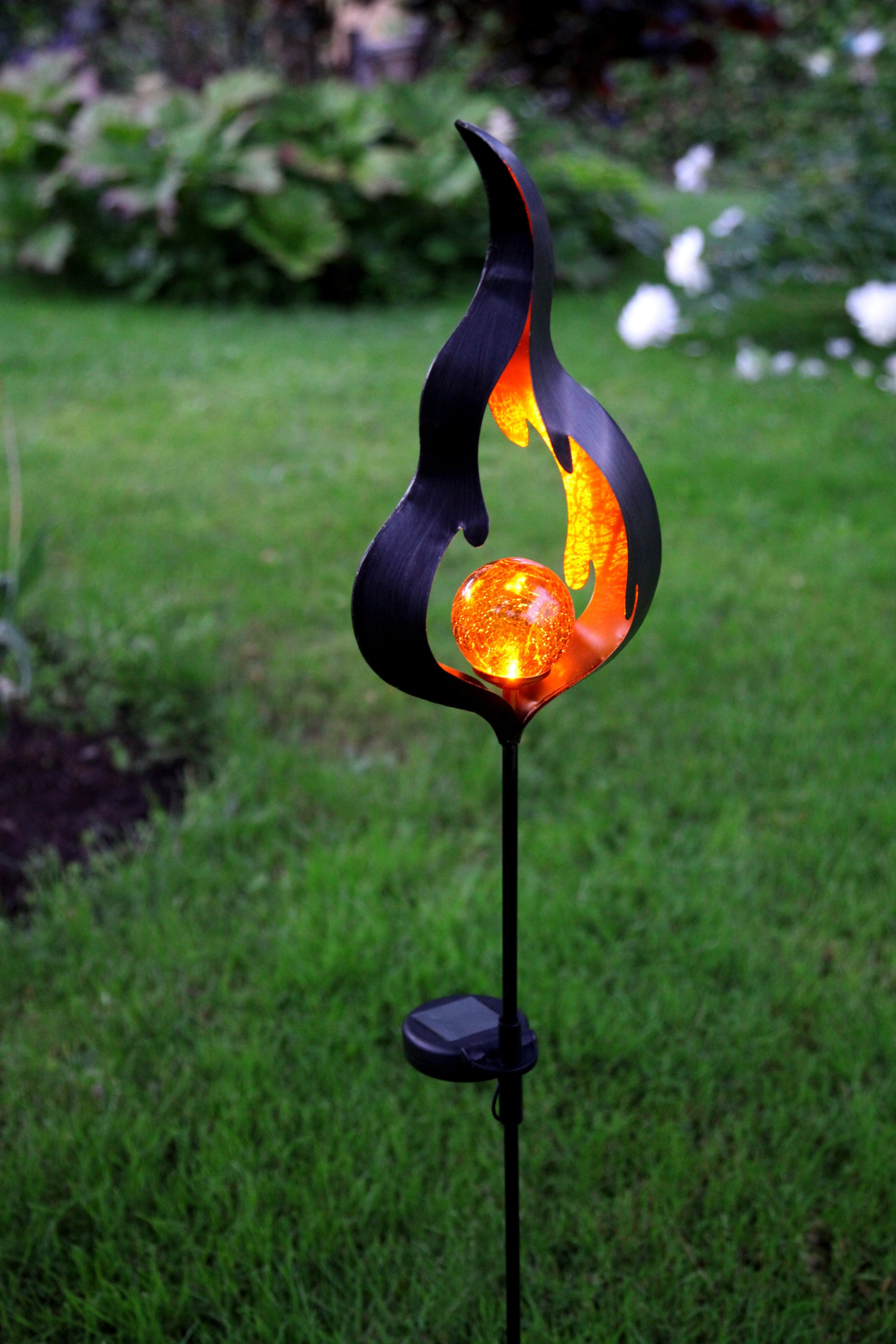 Parforce Traditional Hunting LED Solarleuchte »Solar Dekoration Melilla« LED-Board 1 Stk. bernsteinfarben Dämmerungssensor, amberfarbenes Licht, Schalter,