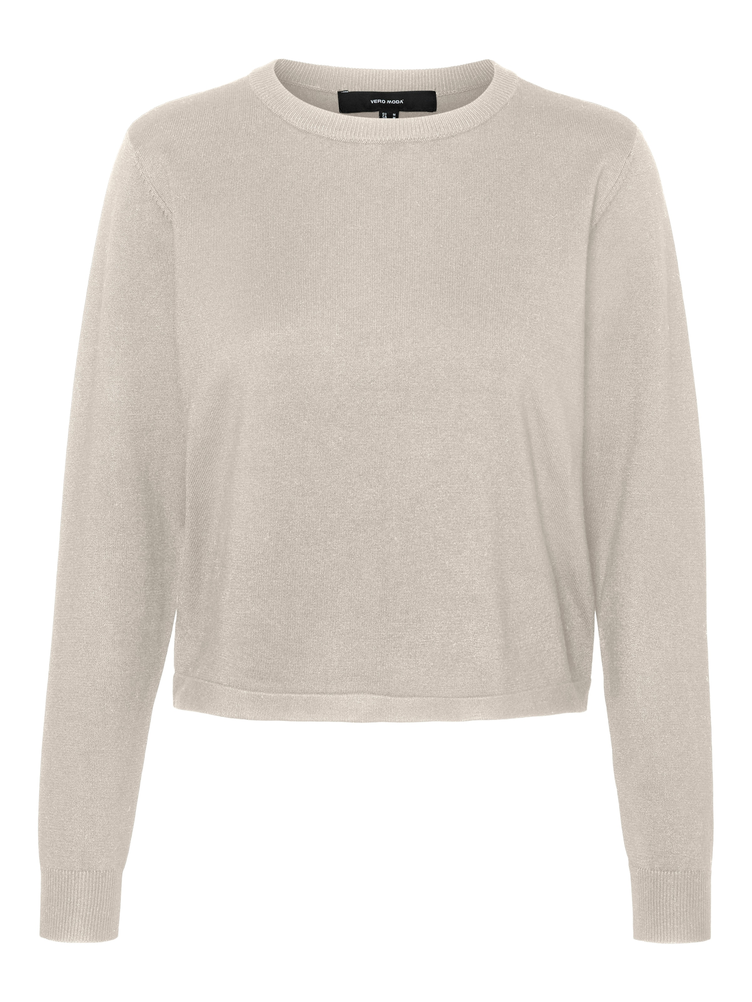 Vero Moda Strickpullover »VMSILJE LS O-NECK SHORT PULLOVER GA NOOS«