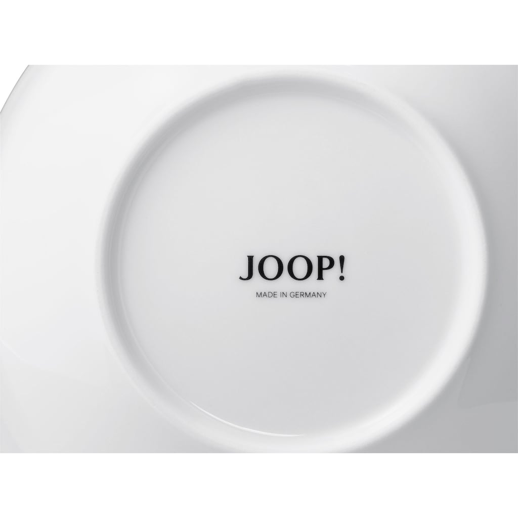 JOOP! Untertasse »JOOP! SINGLE CORNFLOWER«, (Set, 2 St.), hochwertiges Porzellan mit einzelner Kornblume als Dekor, Ø 15,5 cm