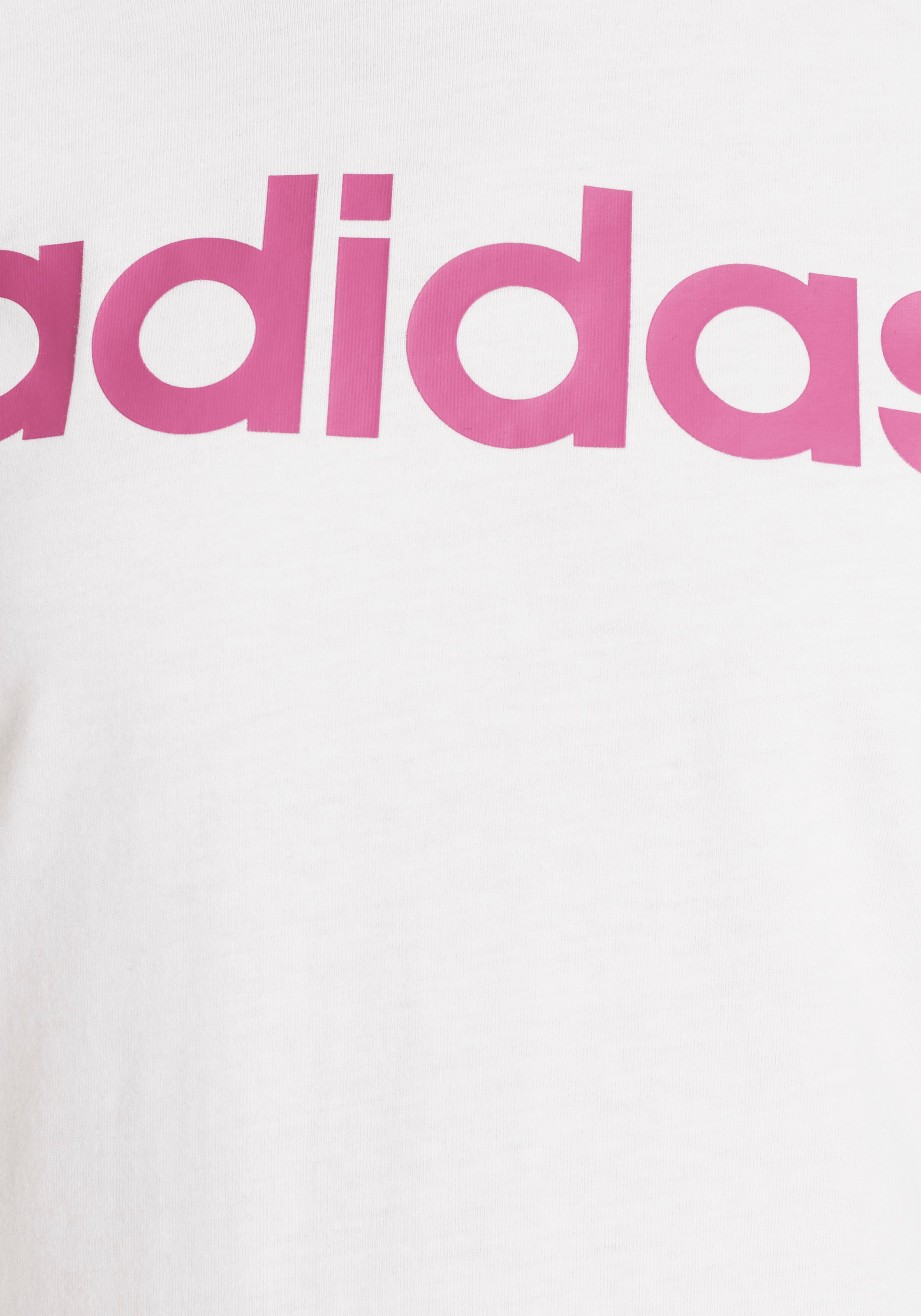 adidas Sportswear LINEAR »ESSENTIALS SLIM LOGO FIT« online | bestellen auf BAUR T-Shirt Rechnung COTTON
