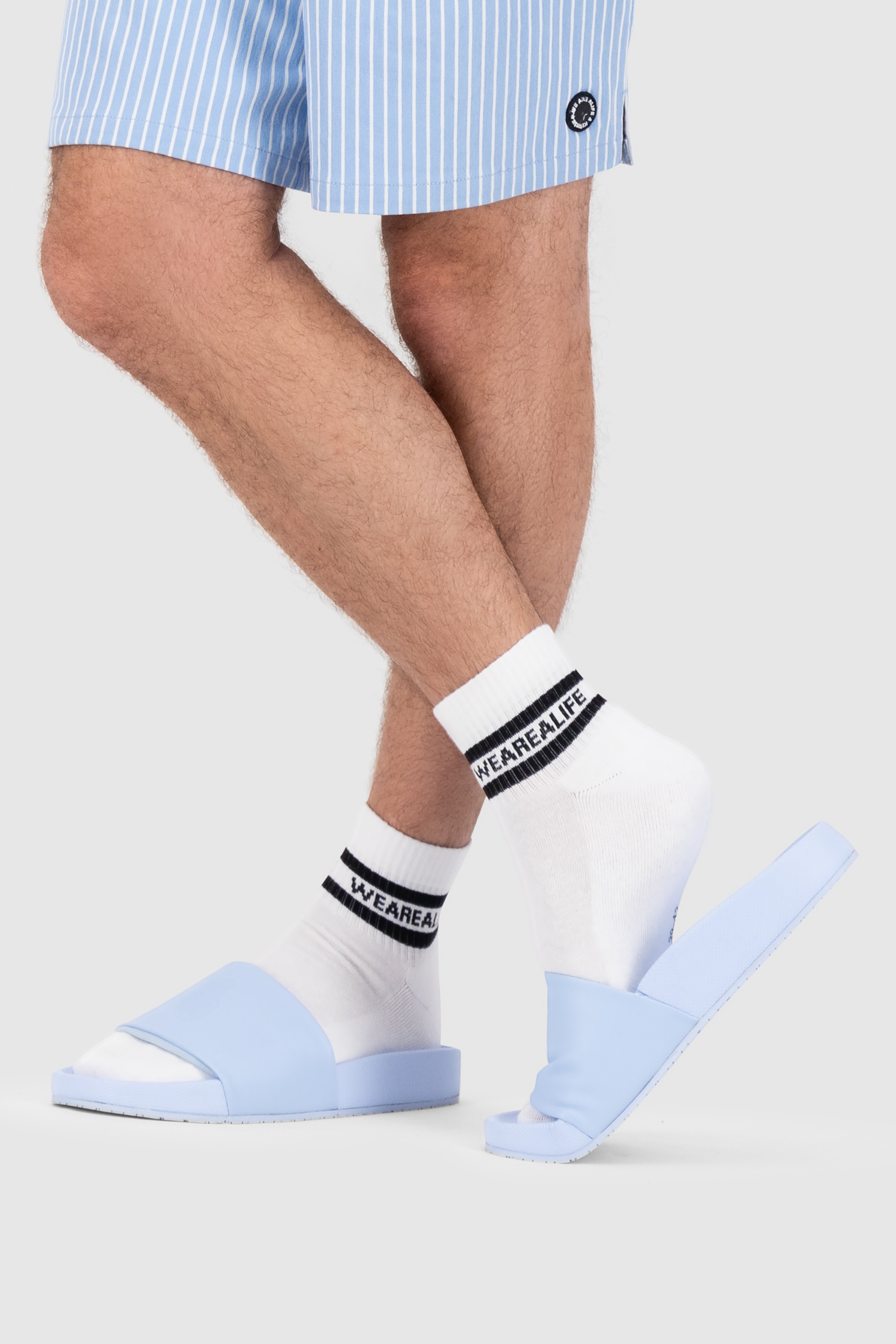 Alife & Kickin Sneakersocken »Herren 3 PACK - EnnyAK«, (Spar-Set), Sneakersocken knöchelhoch mit Streifen, aus Baumwolle mit weichem Bund