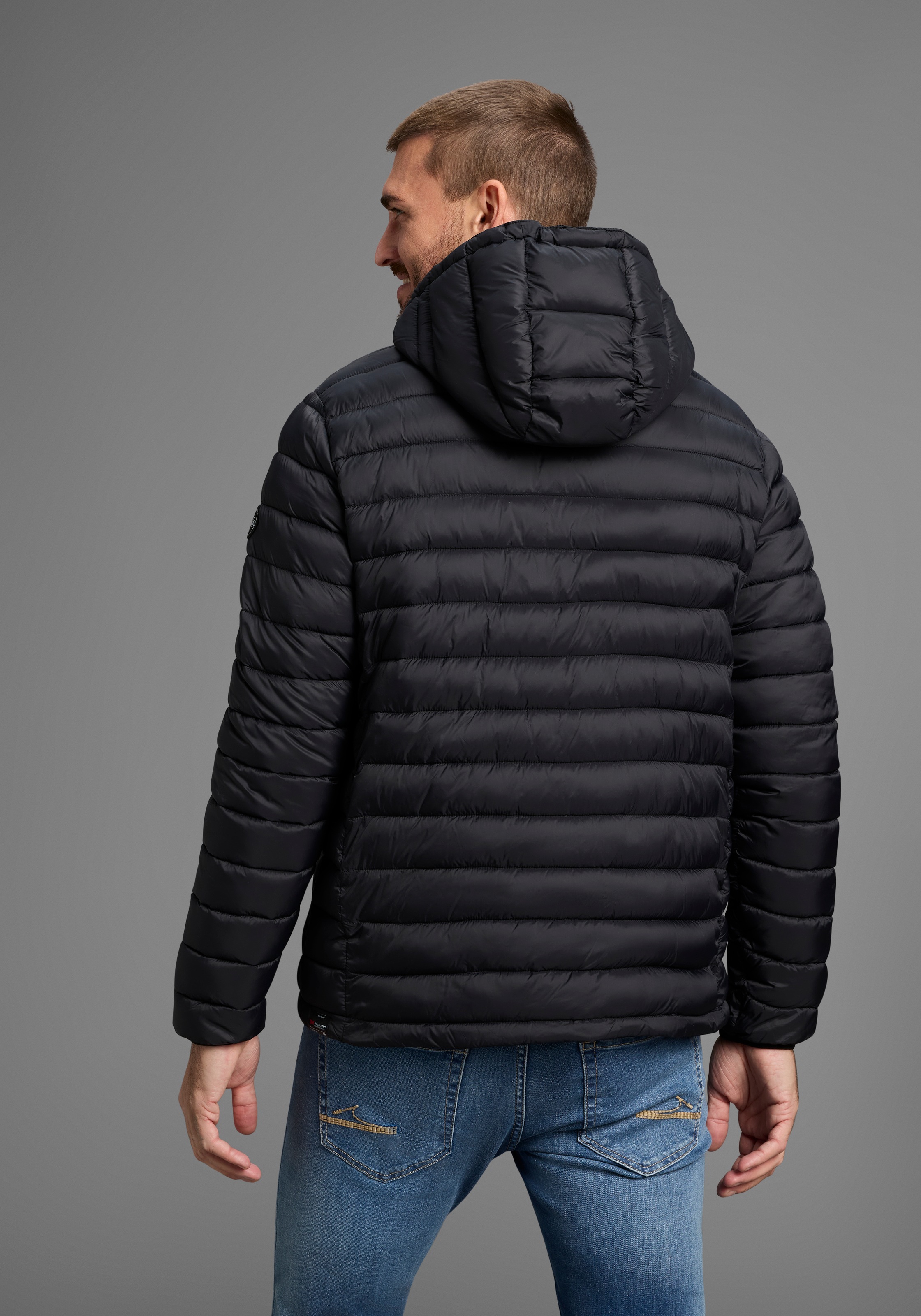 Polarino Steppjacke, mit Kapuze, Atmungsaktiv, winddicht, wasserabweisend günstig online kaufen