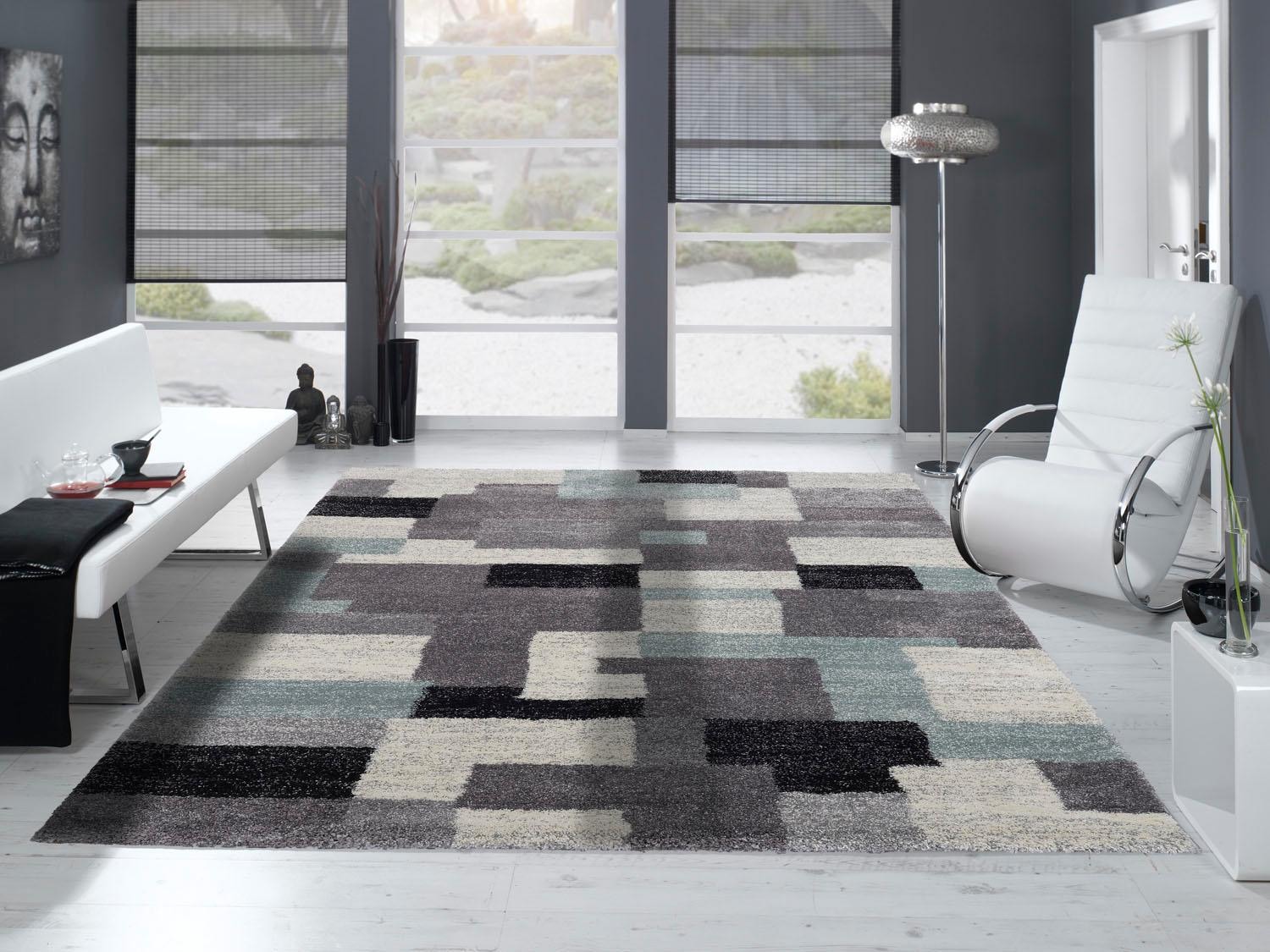OCI DIE TEPPICHMARKE Teppich »Steady Allover«, rechteckig, 20 mm Höhe, besonders weich durch Mircofaser, Wohnzimmer